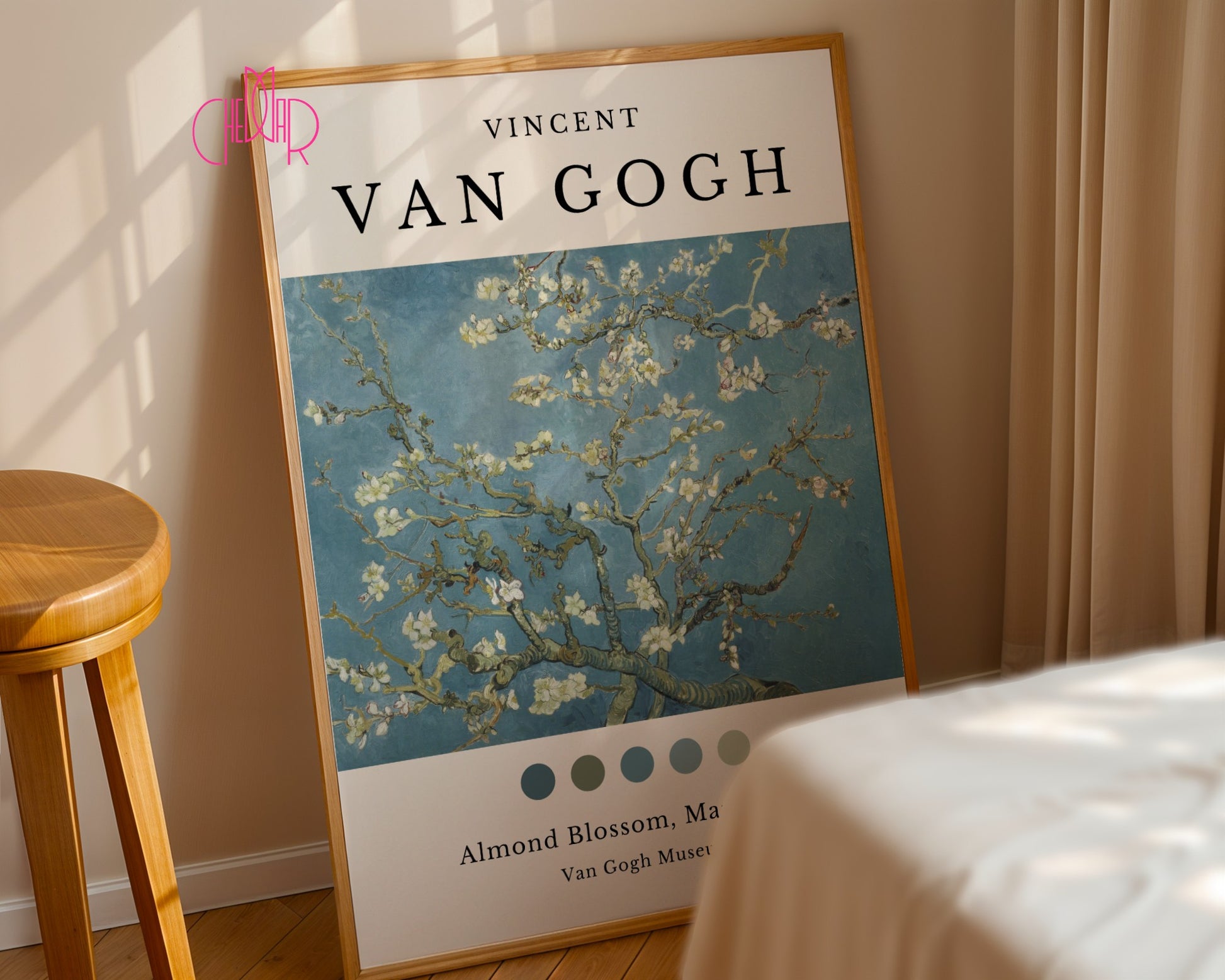 Vincent Van Gogh Blossoming Almonds poster, Van Gogh Museum