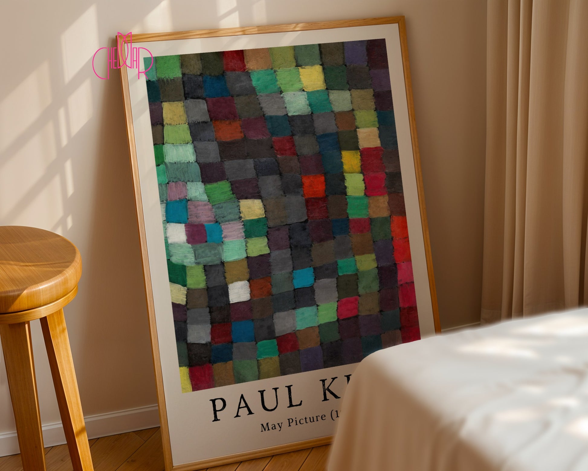 Paul Klee May Picture 1925 poster, cubism, abstraction, squares