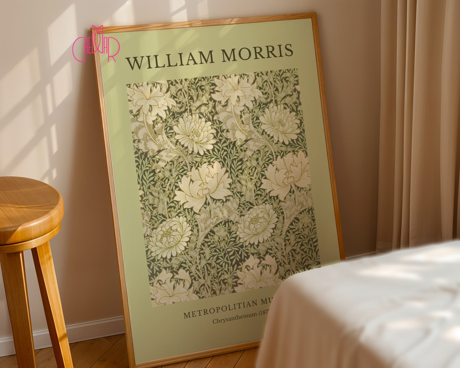 William Morris Metropolitan Museum poster, Chrysanthemum