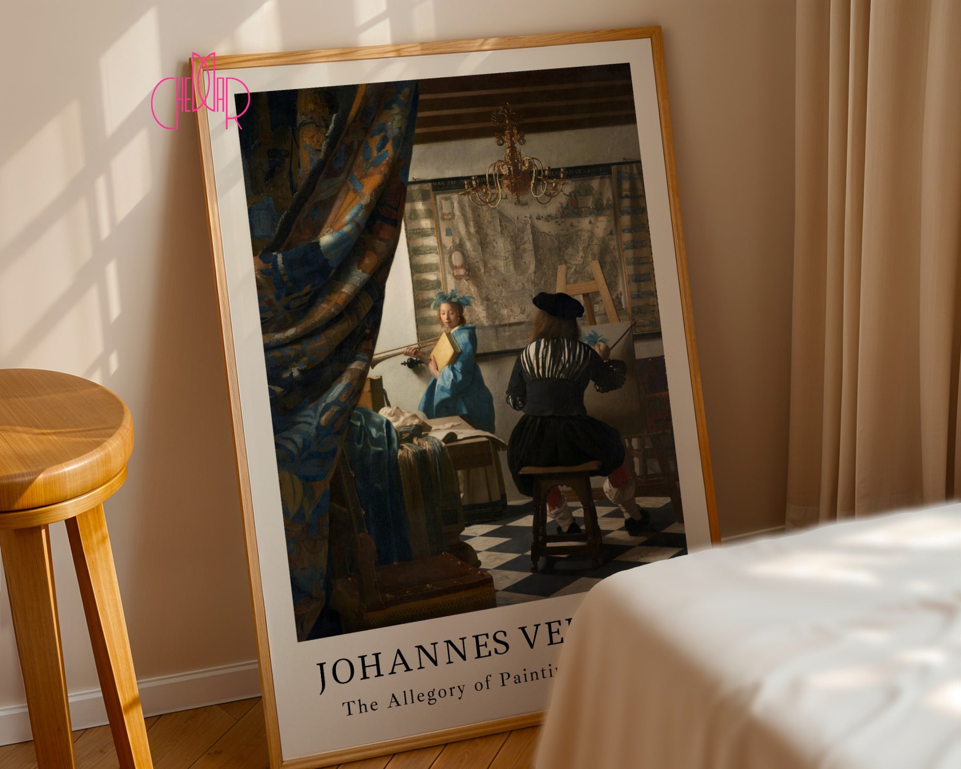 Poster Johannes Vermeer Allegory of Painting, Art, Painting Vintage 