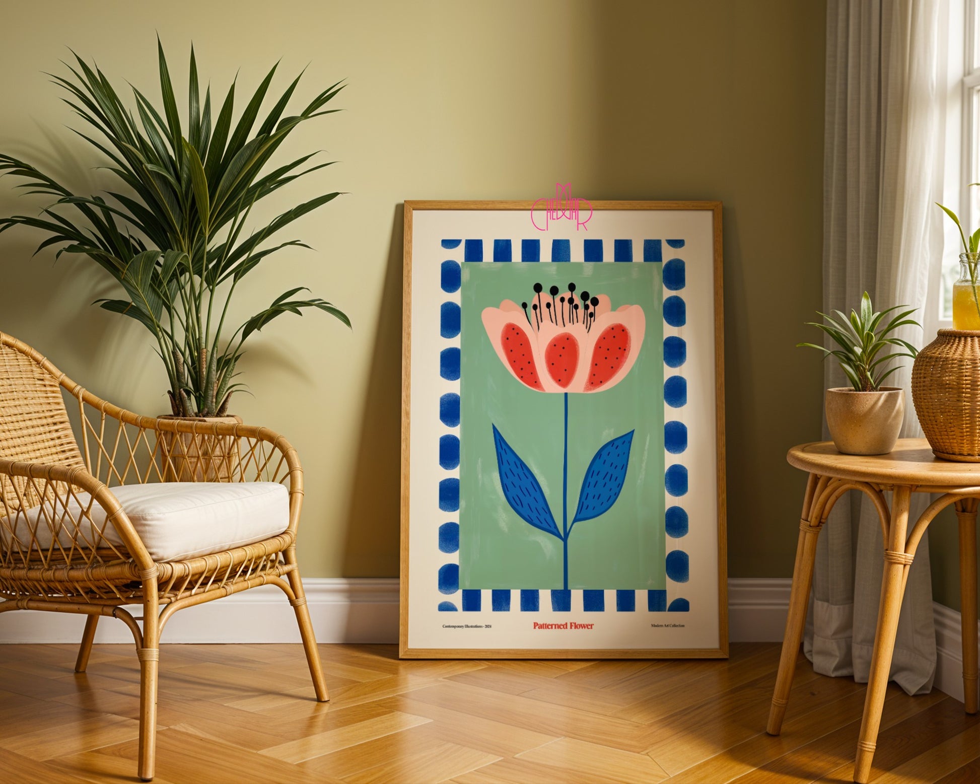 Blooming Flower Poster, Modern Art Collection, contemporary art