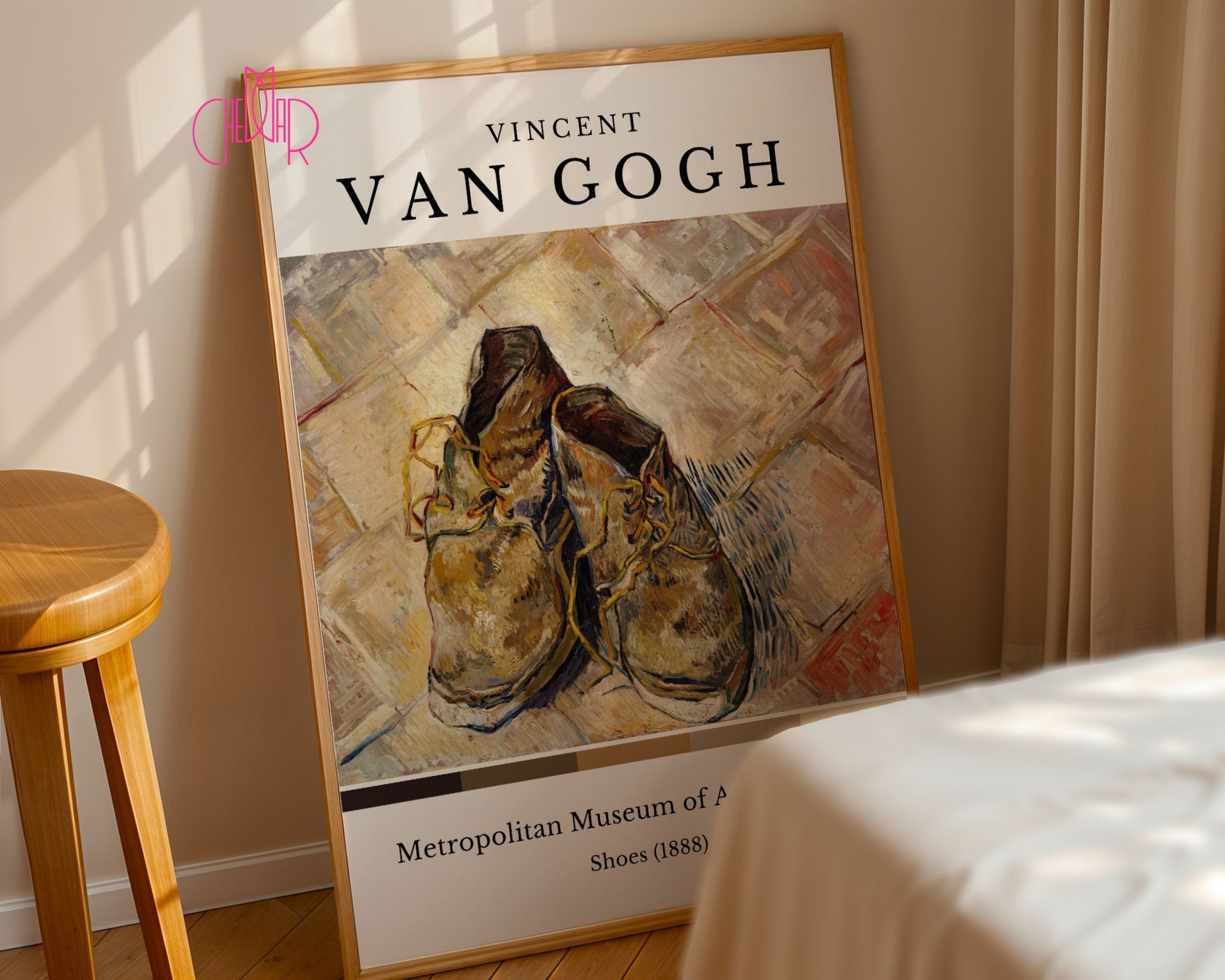 Vincent Van Gogh Shoes poster, 1888, New York Museum of Art