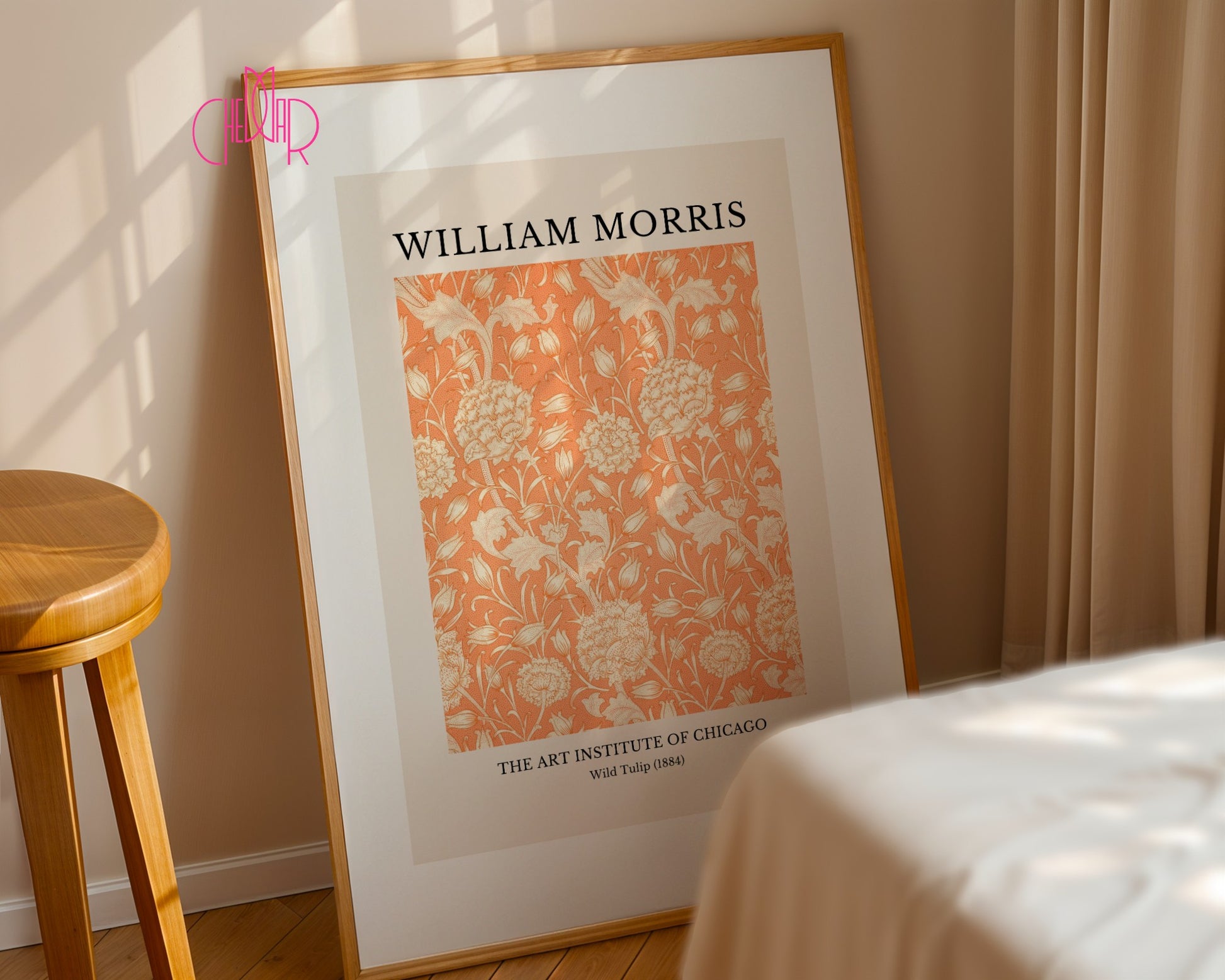 Poster William Morris - Wild Tulip, The Art Institute of Chicago, 1884