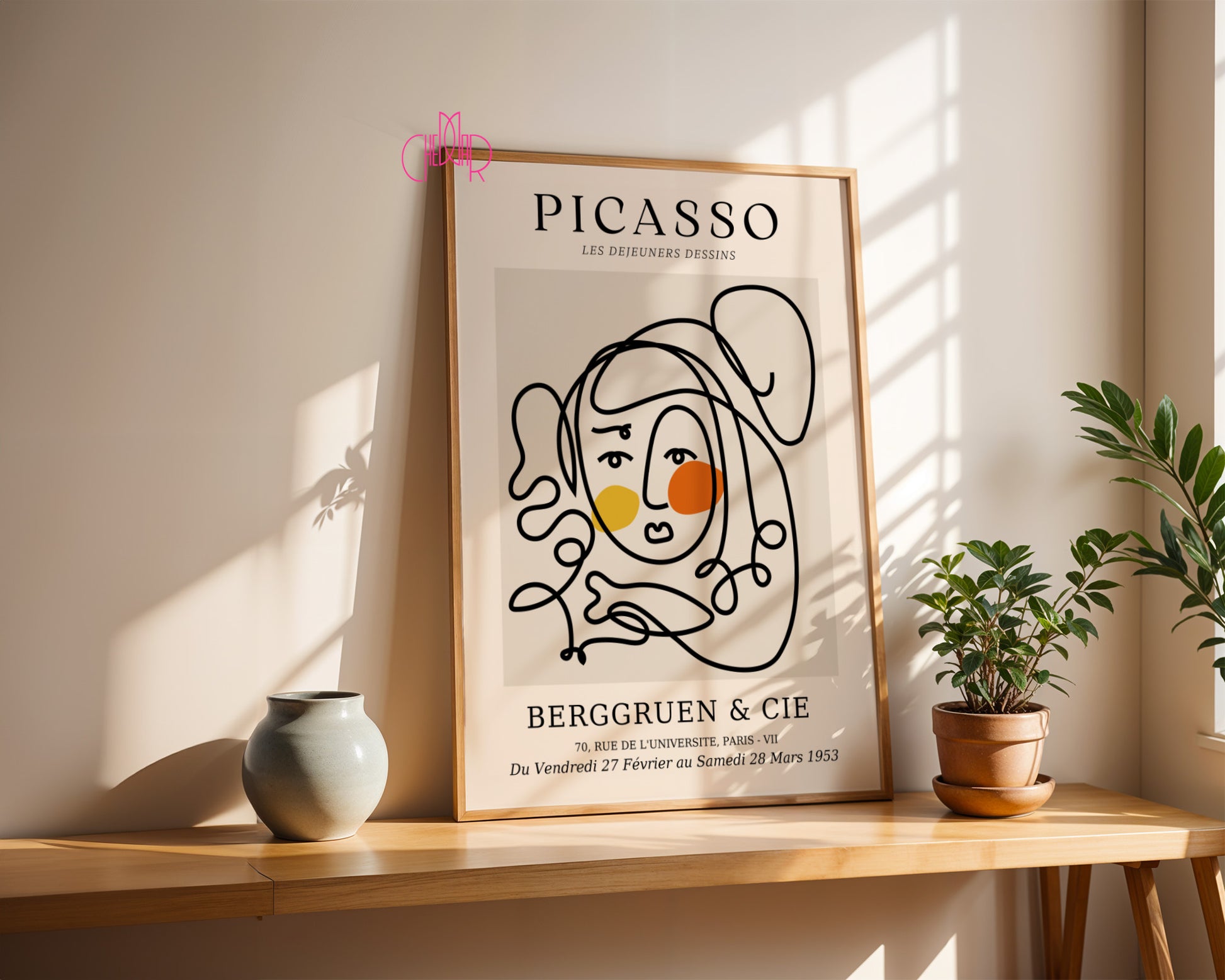 Pablo Picasso – Berggruen & Cie Abstract Portrait Sketch