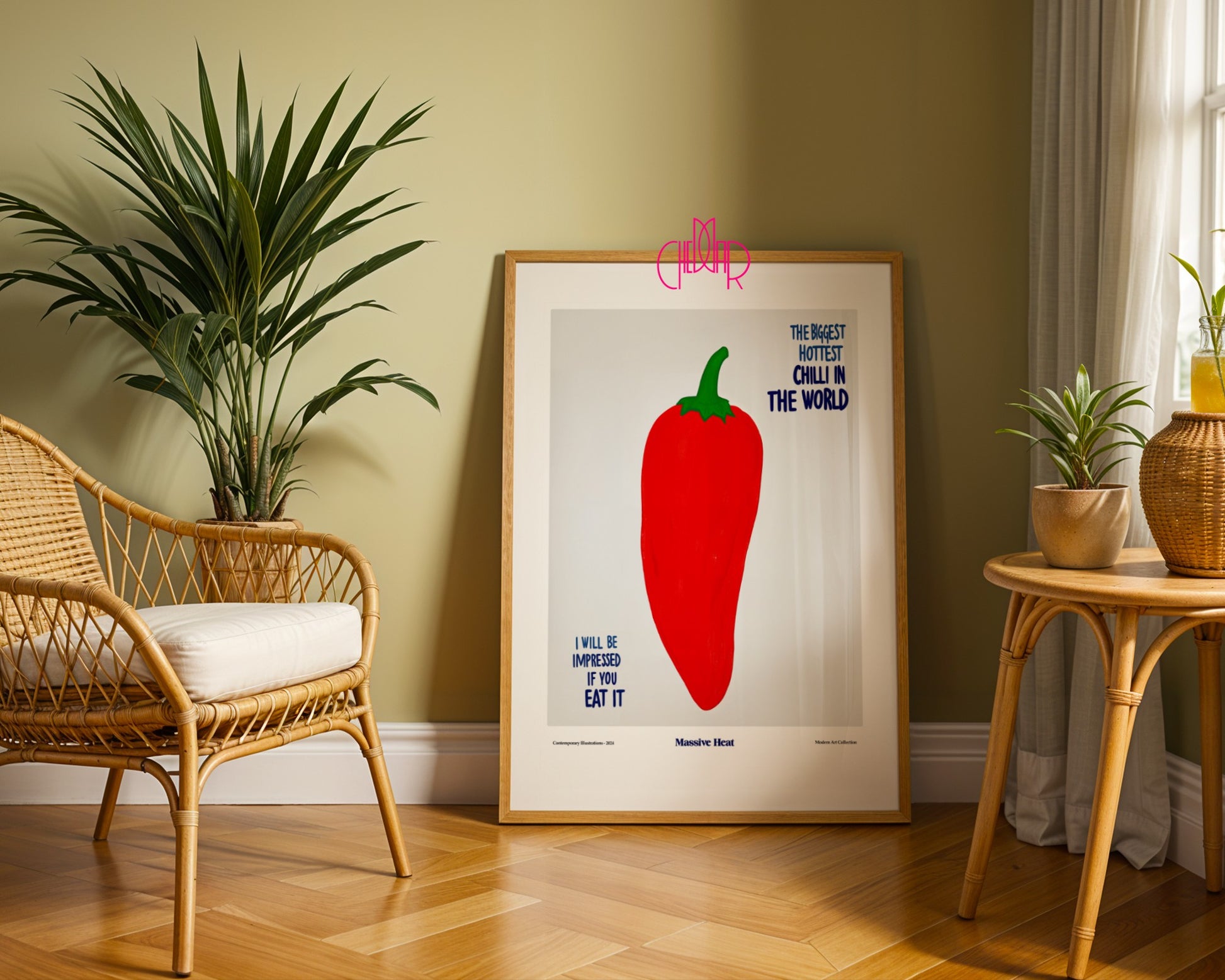 The Biggest Hottest Chilli in the World poster, modernism