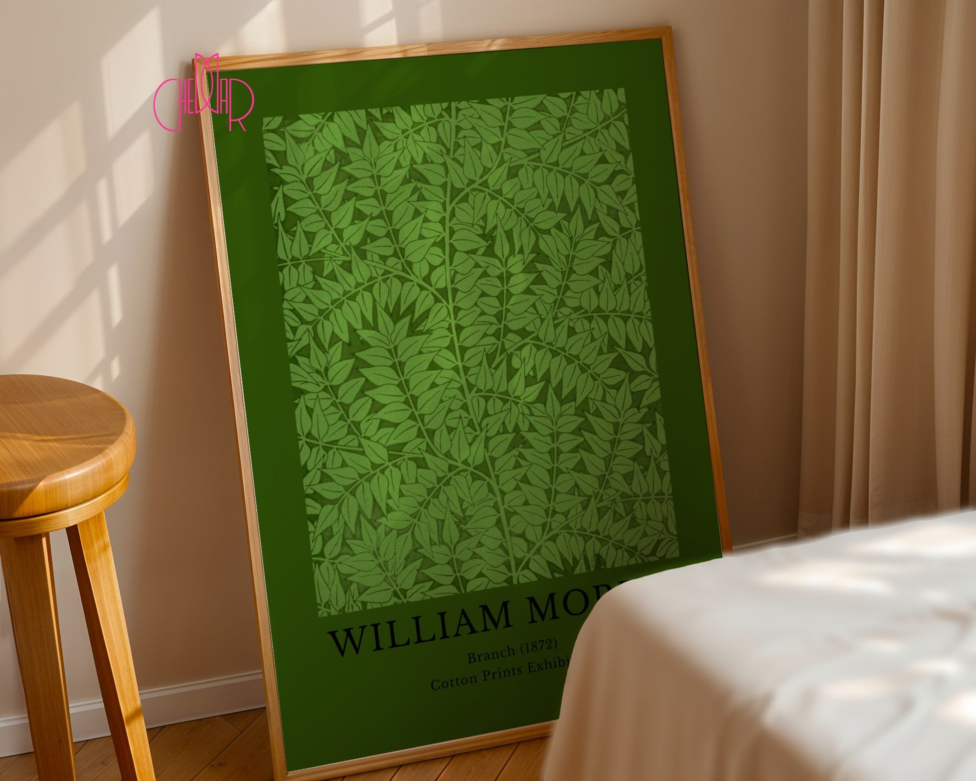 William Morris – Cotton Prints Exhibition, Branch 1872 poster