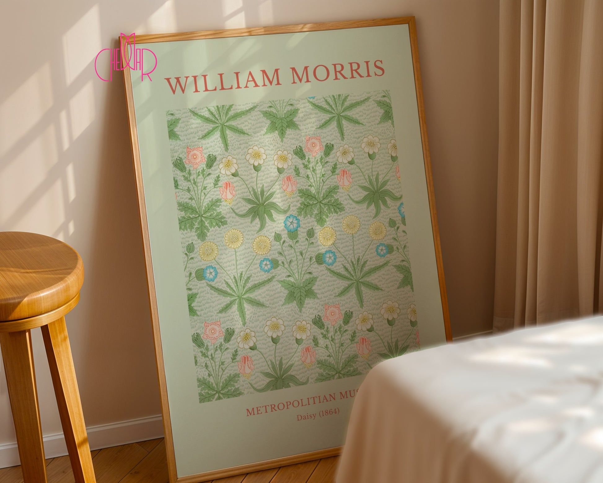 Poster William Morris – Metropolitan Museum, Daisy, 1864