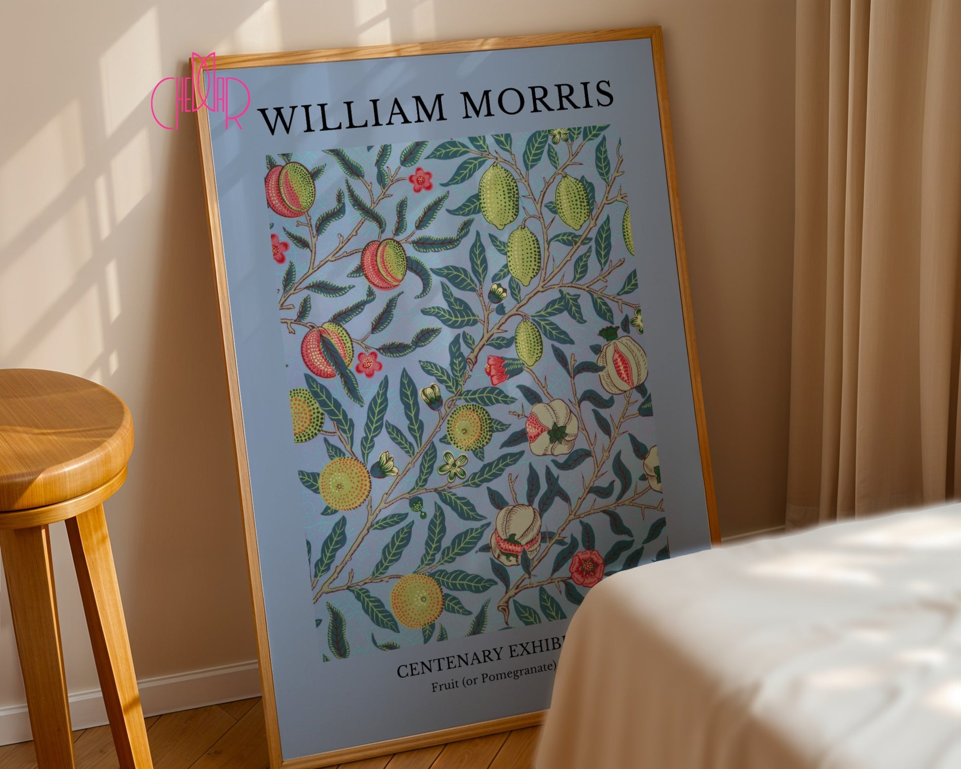 Poster William Morris – Centenary Exhibition, Fruit (Pomegranate) 1862