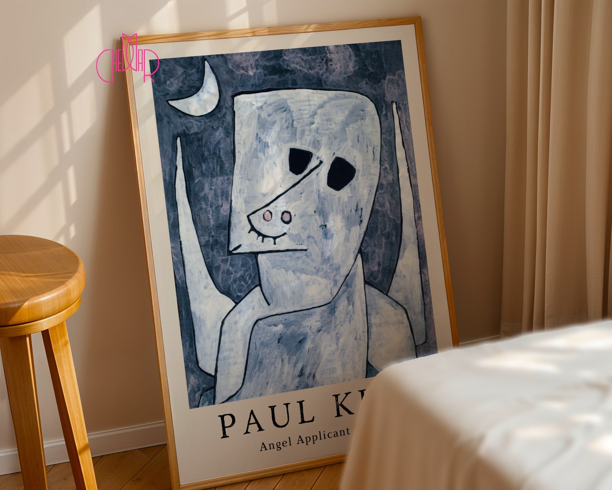 Paul Klee Angel Applicant 1939 poster, cubism, abstraction, art,
