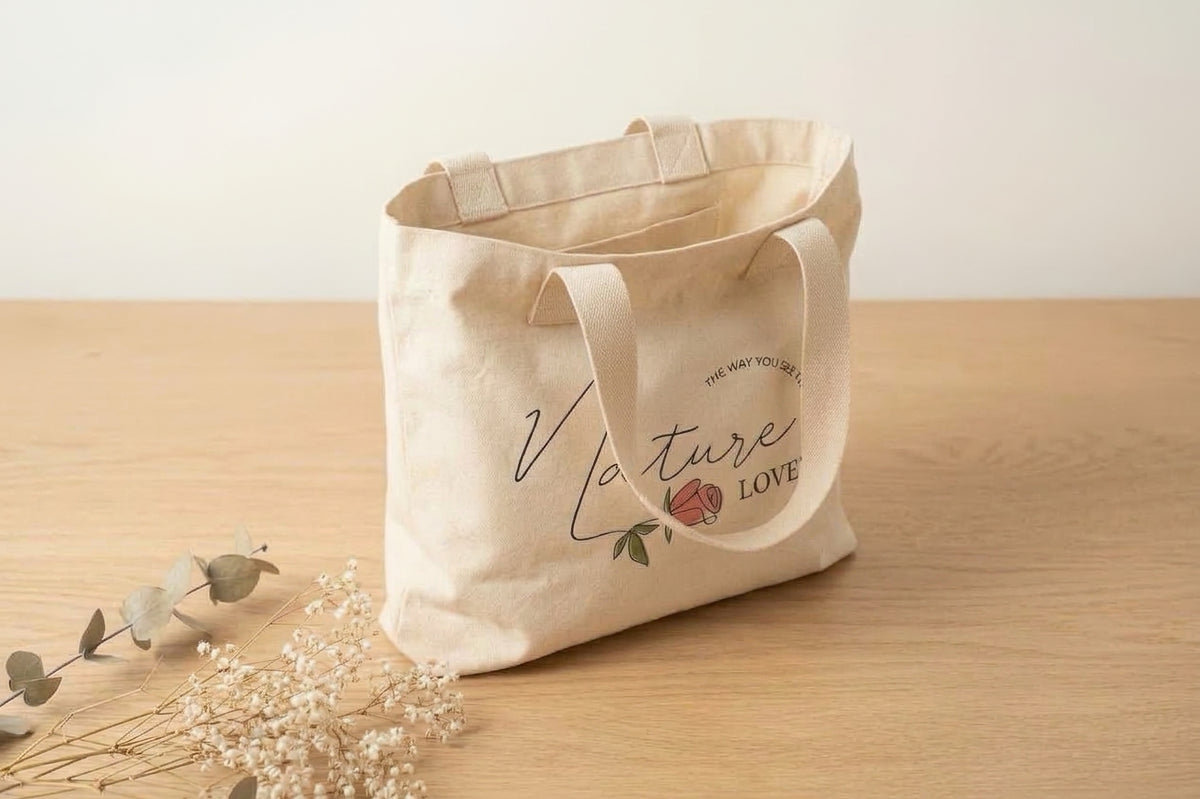 Cotton Shopper Tote Bag – Nature Lover, Spacious & Comfortable