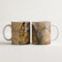 Kubek ceramiczny z nadrukiem obrazu Vincent van Gogh Buty 1888 w ziemistych odcieniach brązu i ugry