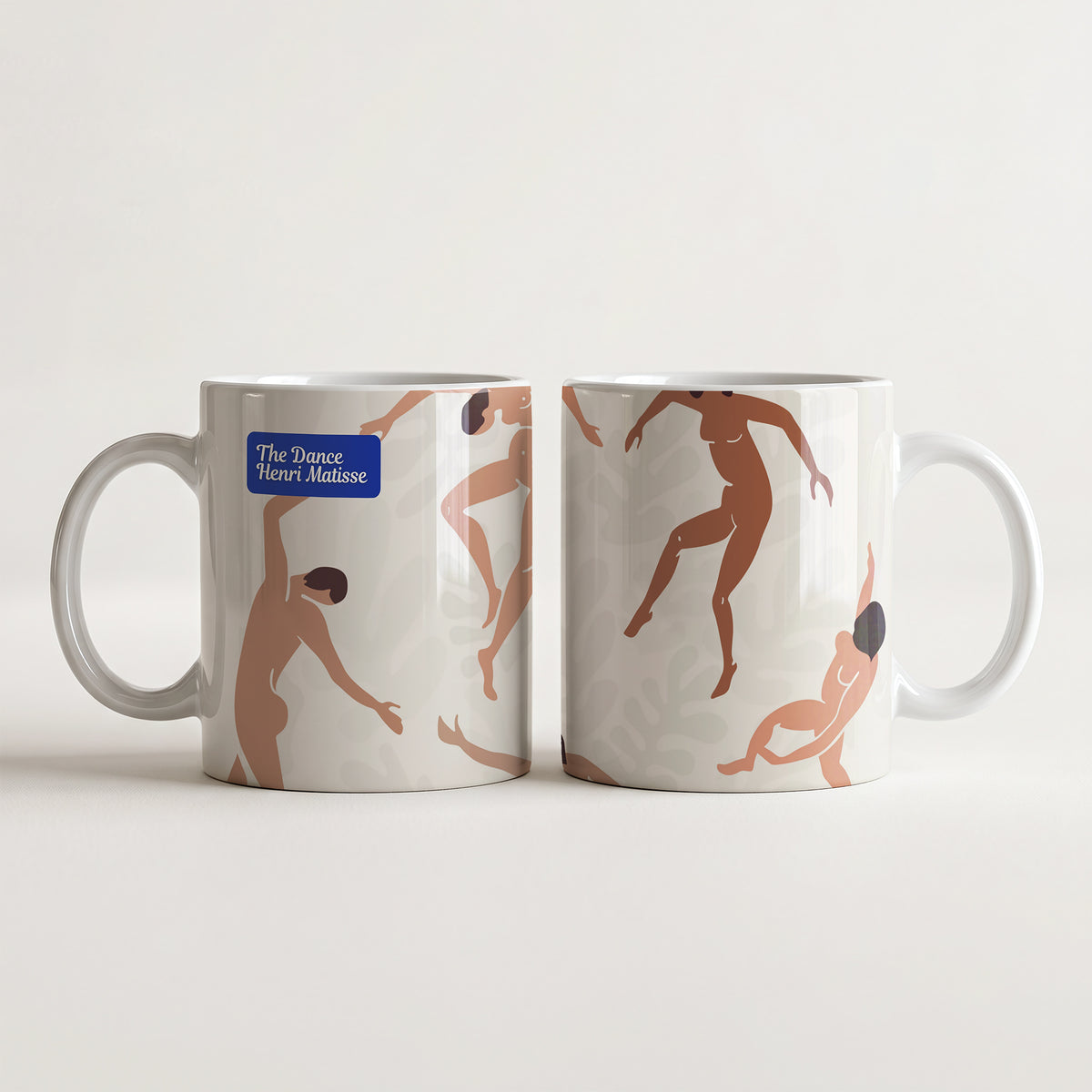 Wyjątkowy kubek z ikonicznym dziełem Henri Matisse'a "Taniec" (The Dance). Trwała ceramika 330 ml i 450 ml z fowistycznym nadrukiem. Zamów na CheddarArt!