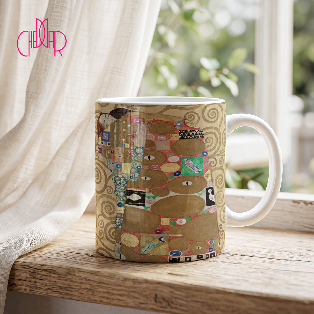 Gustav Klimt Fulfillment - Ceramic Art Coffee Mug | CheddarArt