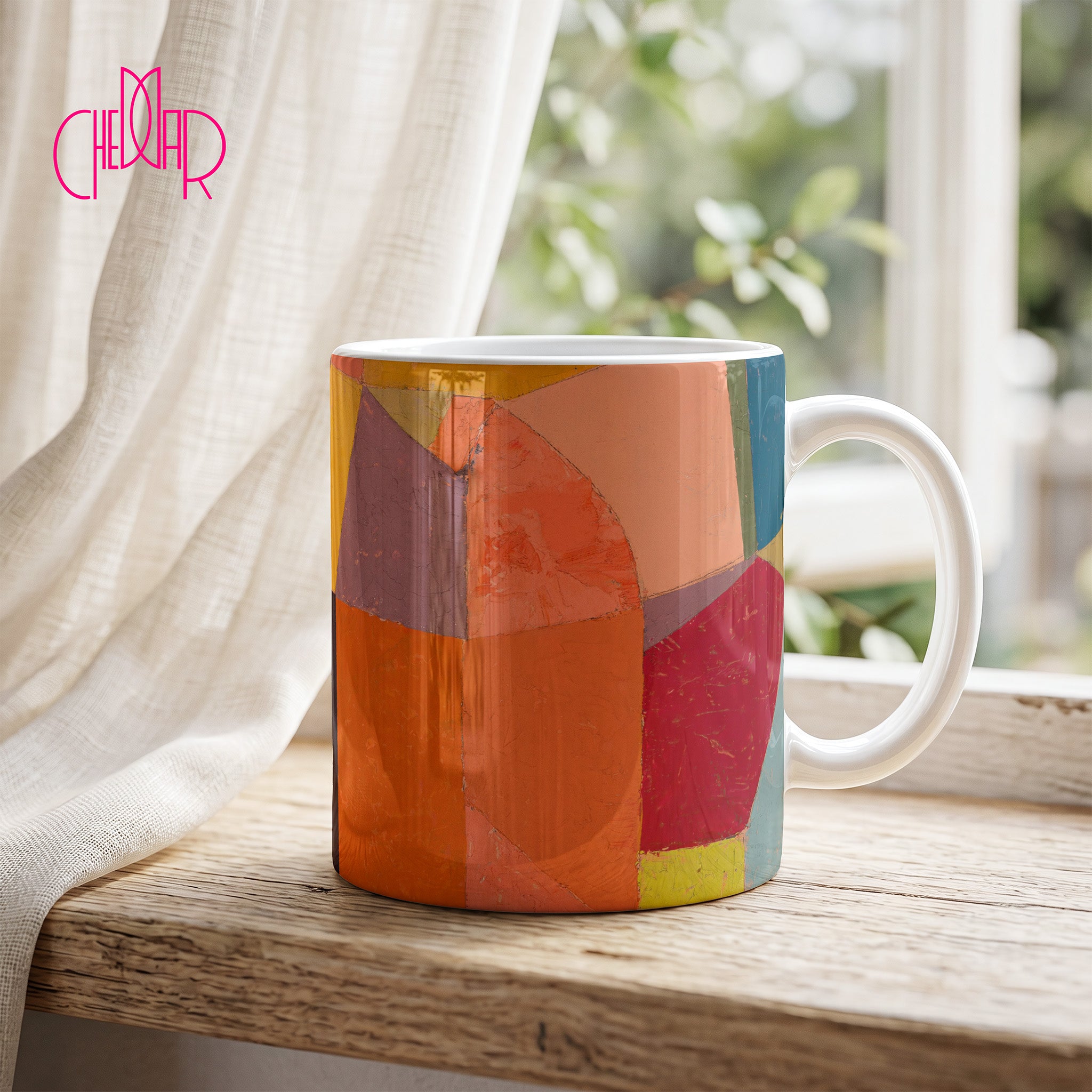 Paul Klee Mountain Landscape - Ceramic Art Mug | CheddarArt