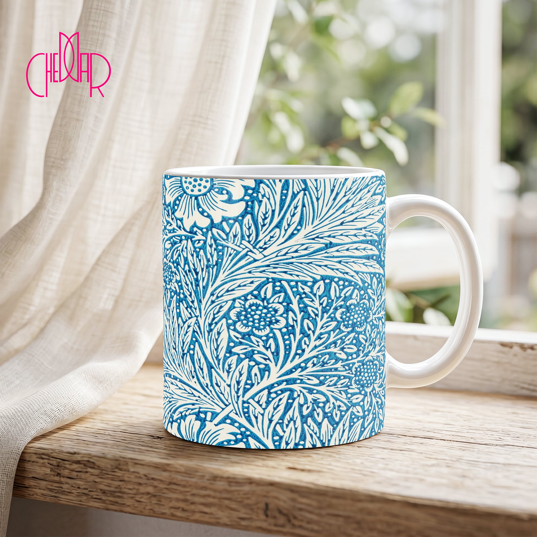 William Morris Marigold 1873 - Ceramic Art Mug | CheddarArt