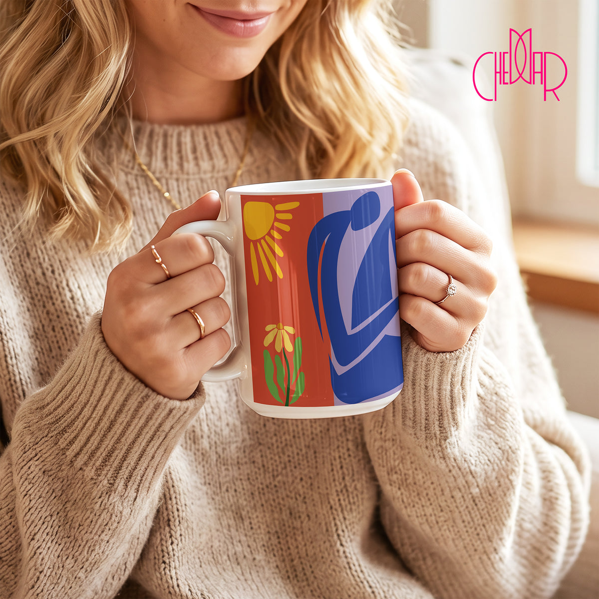 Henri Matisse Cut-Outs Composition - Ceramic Art Mug | CheddarArt