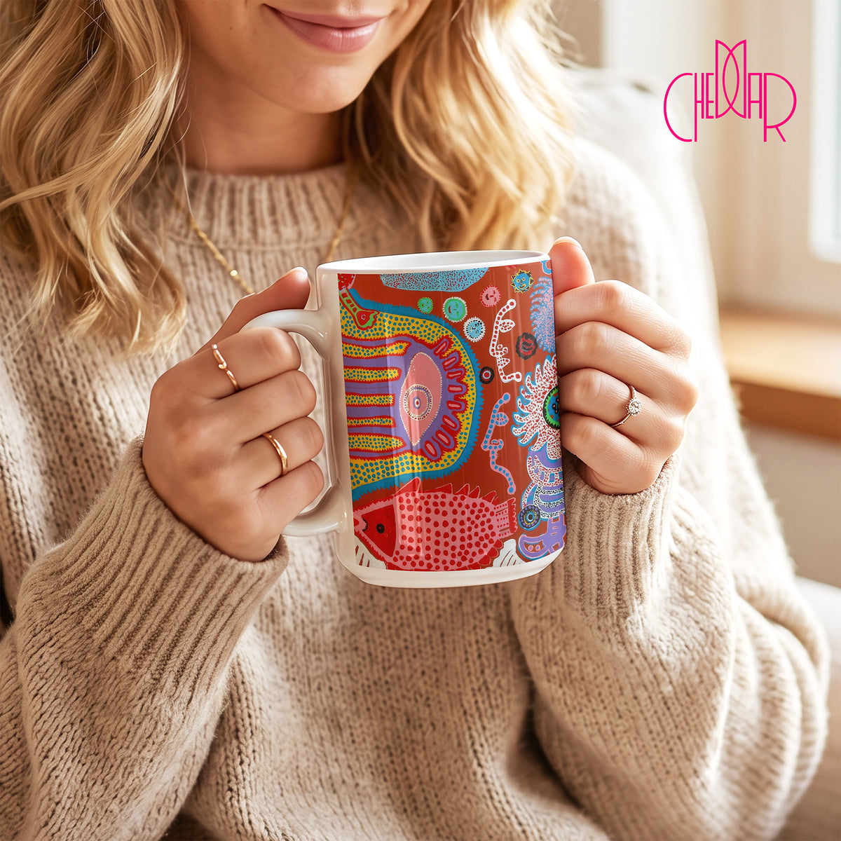 Yayoi Kusama Give Me Love Tokyo - Ceramic Mug | CheddarArt