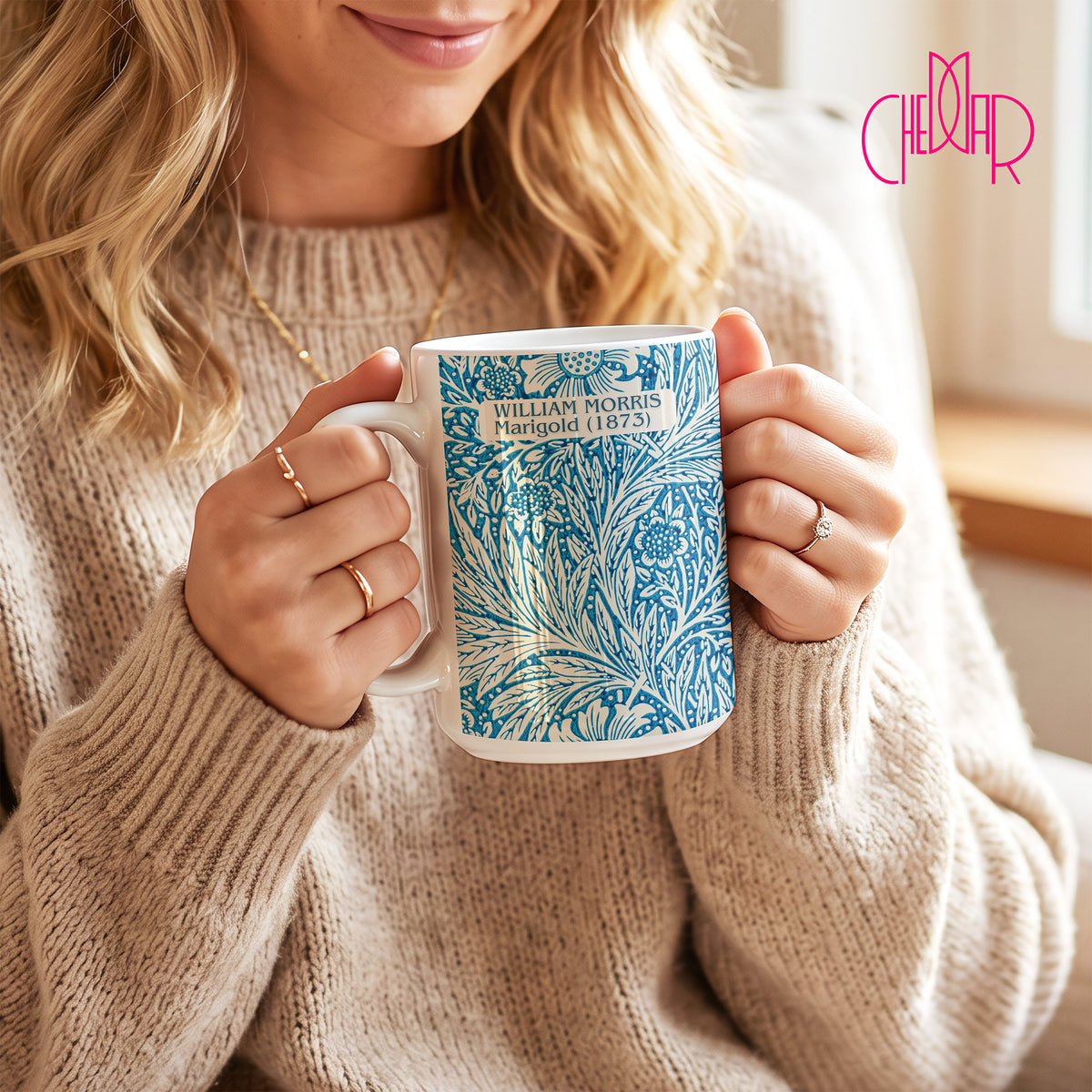 William Morris Marigold 1873 - Ceramic Art Mug | CheddarArt