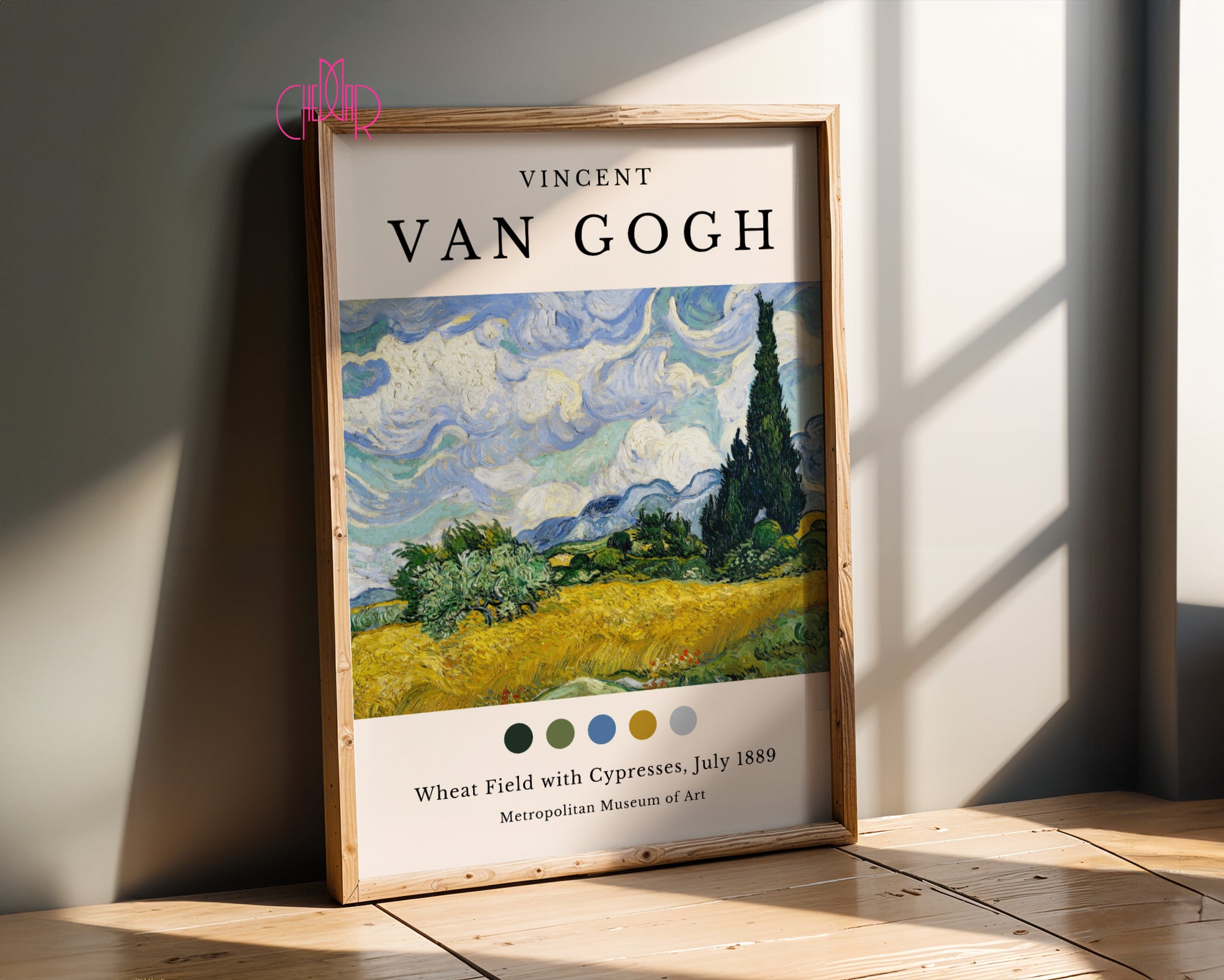 Vincent Van Gogh Wheat Field with Cypresses, New York poster