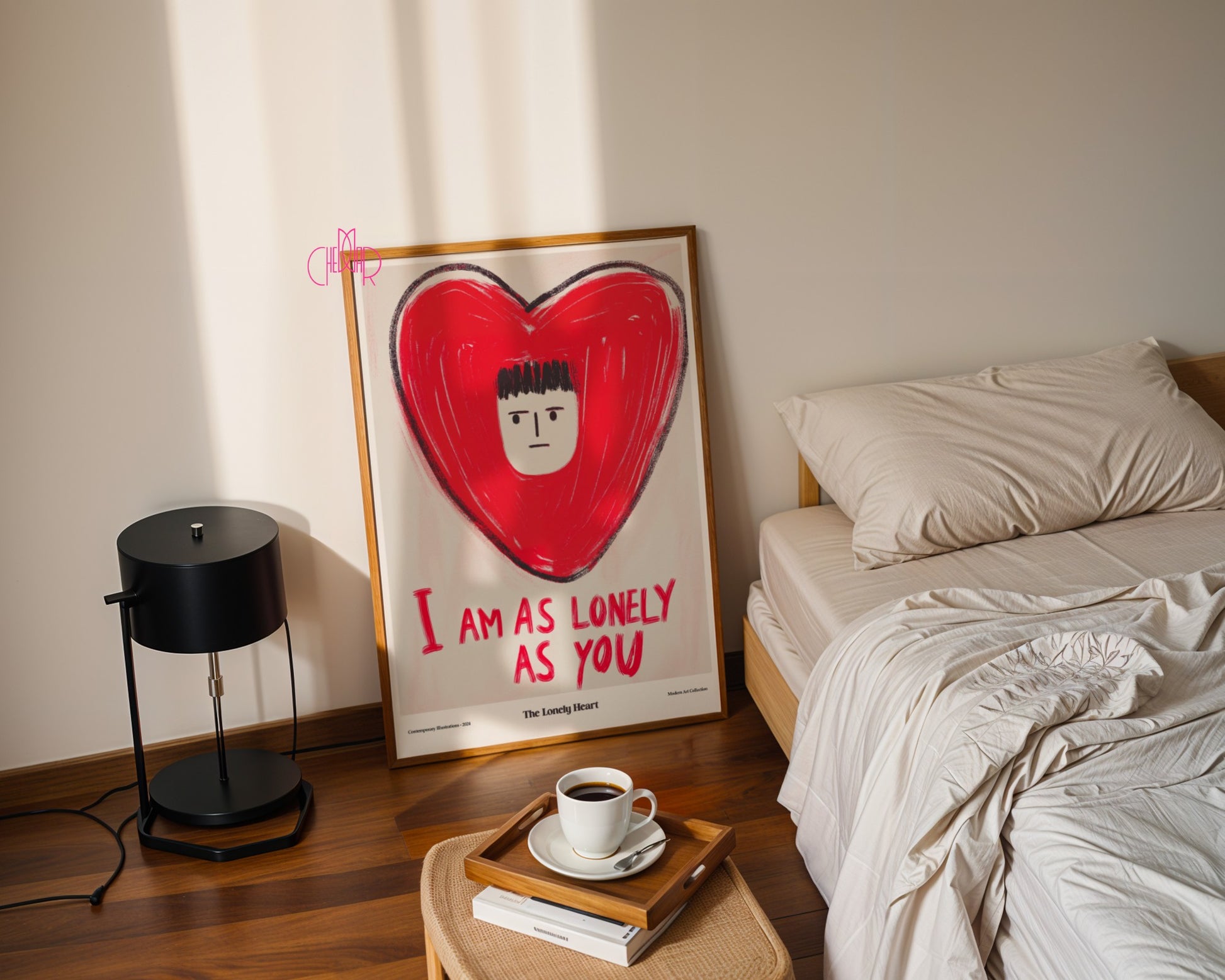 I Am As Lonely as You poster, modernism, contemporary art