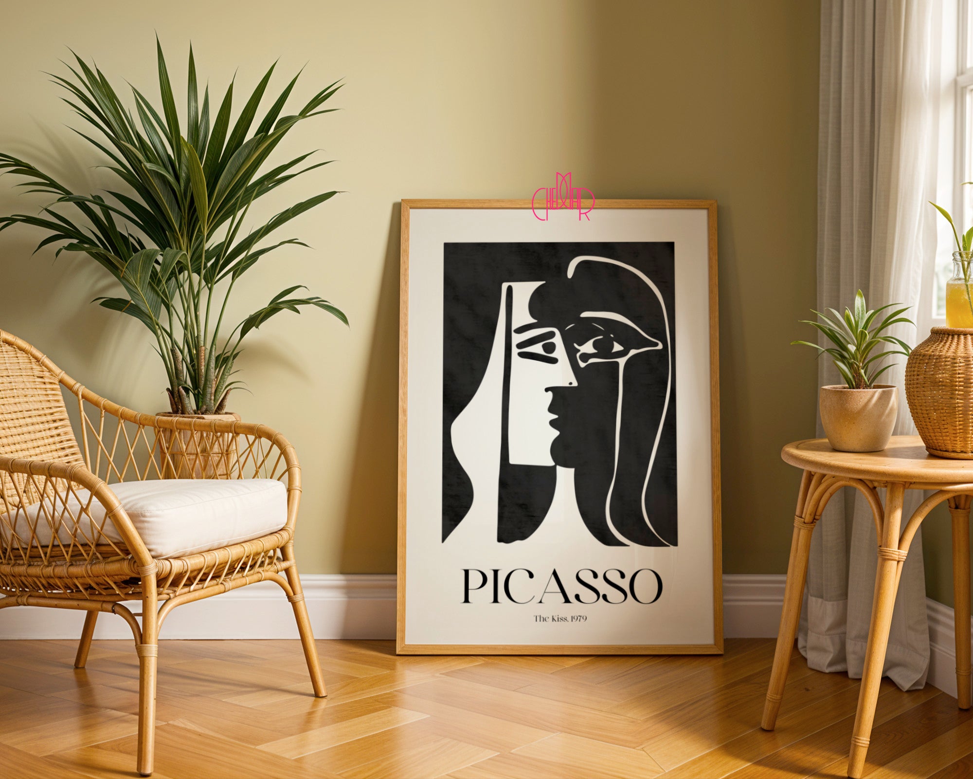 Picasso – The Kiss 1979 | Monochrome Gallery Poster