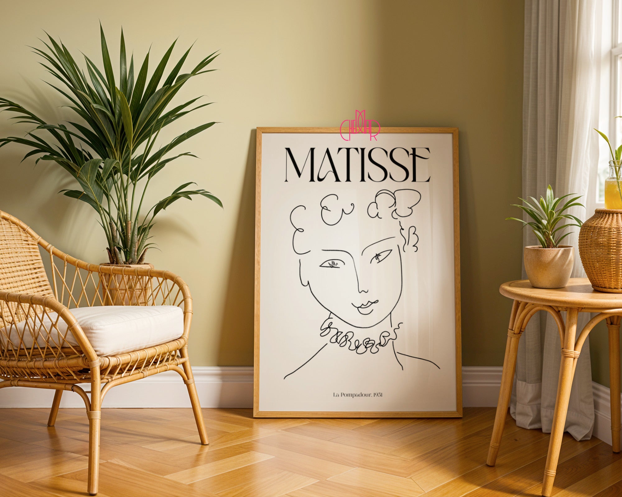 Matisse – La Pompadour 1951 | Plakat Galeryjny Line Art