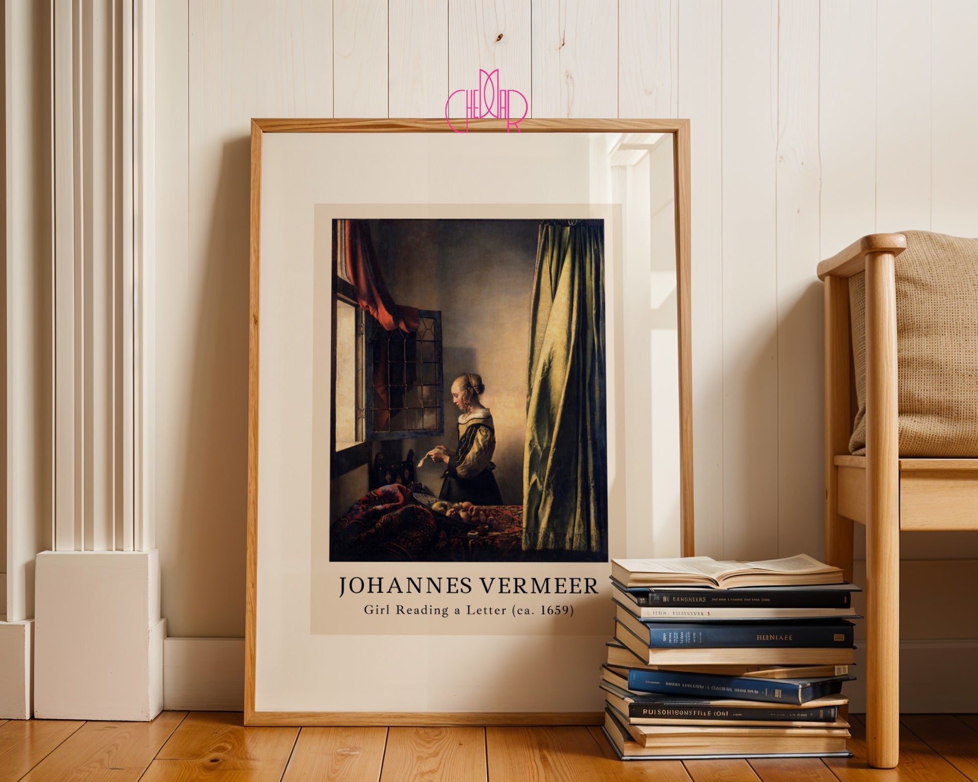 Johannes Vermeer Girl Reading a Letter Poster, Vintage