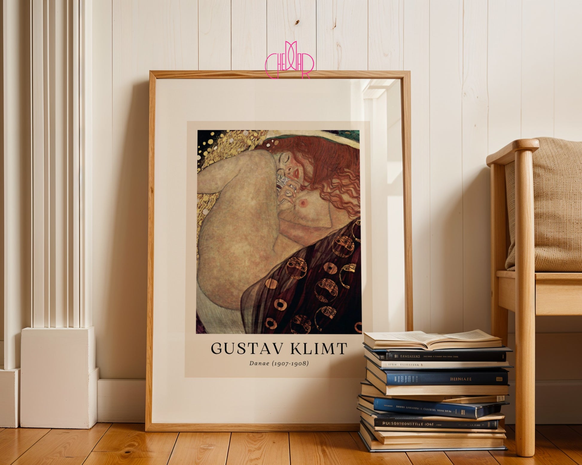 Gustav Klimt Danae poster, contemporary art, art nouveau