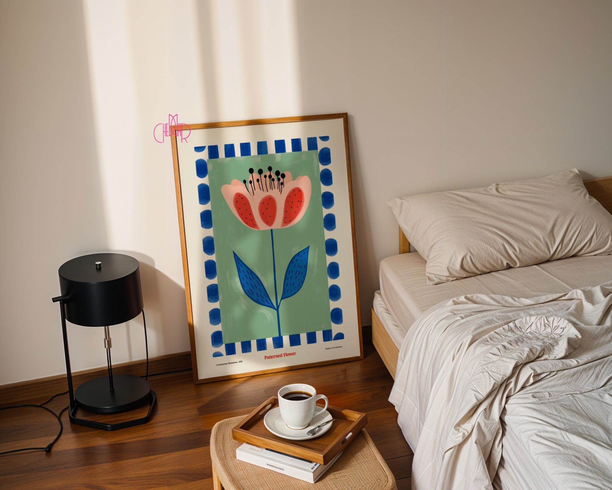 Blooming Flower Poster, Modern Art Collection, contemporary art