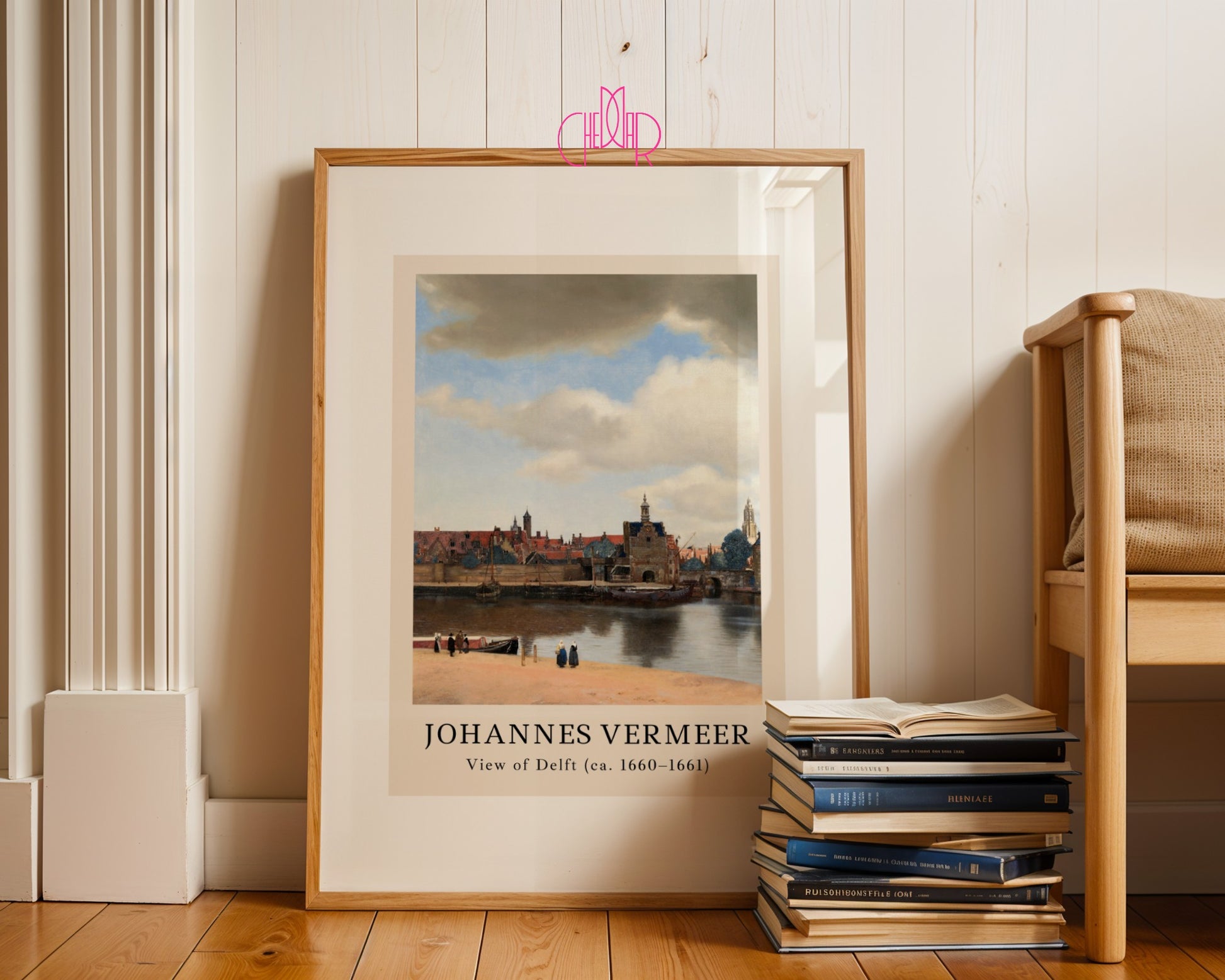 Poster Johannes Vermeer View of Delft, City, Bay, Vintage
