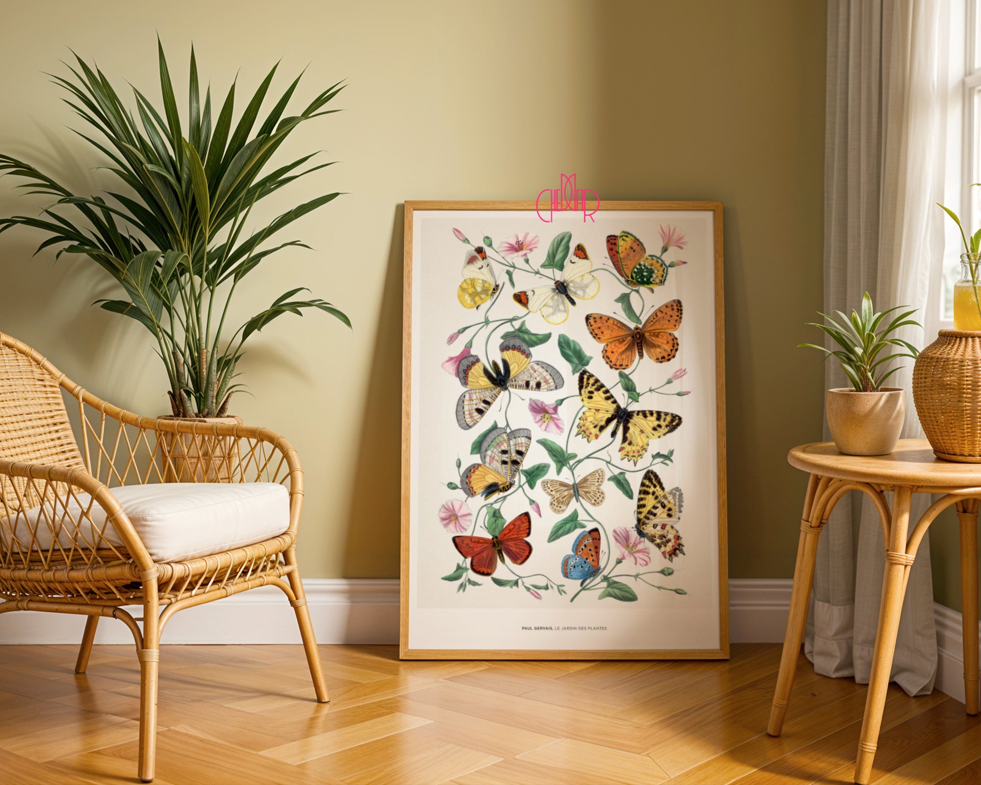 Butterfly Garden Guide - Nature Poster by Paul Gervais