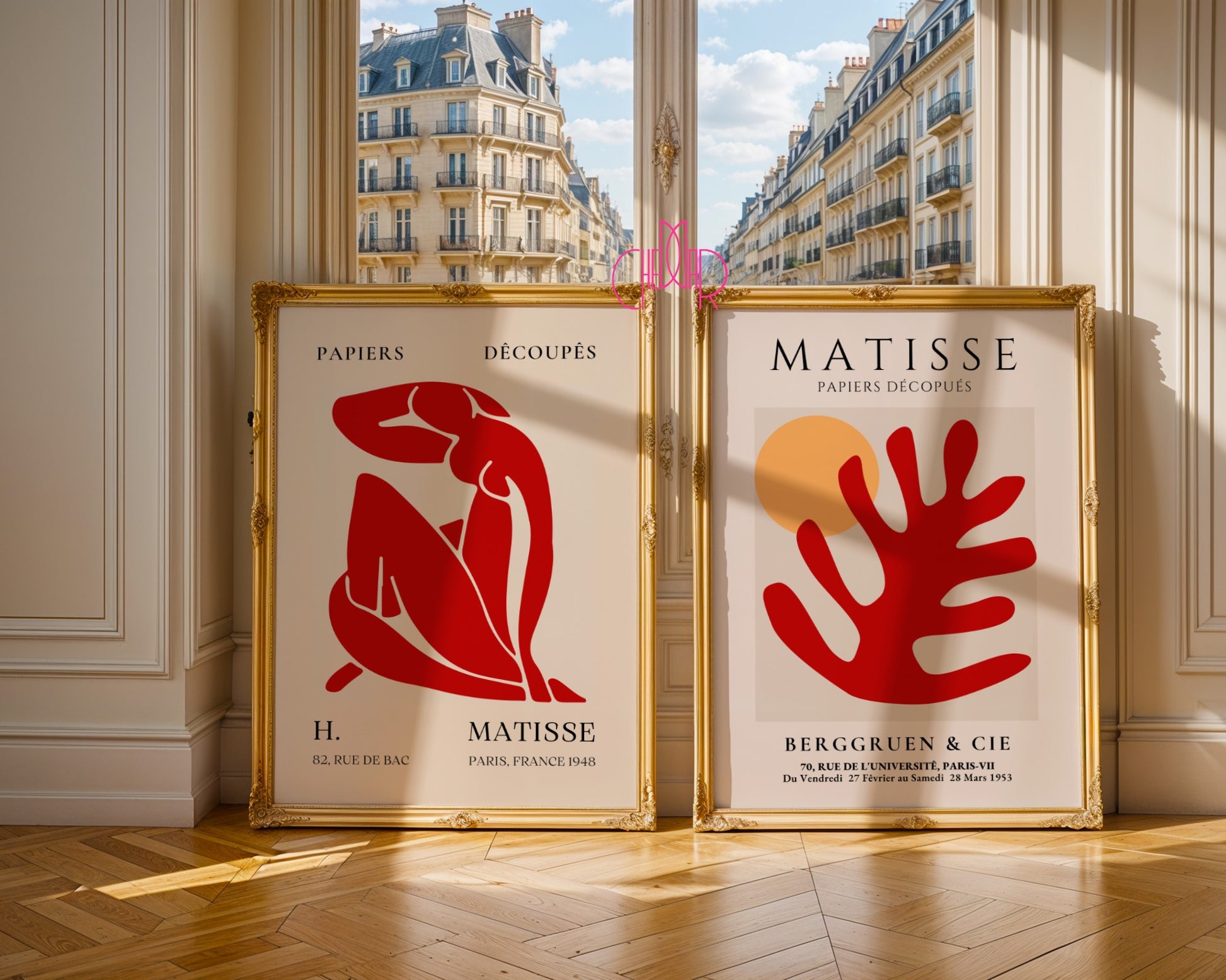Henri Matisse Paper Clippings poster set, Paris, France