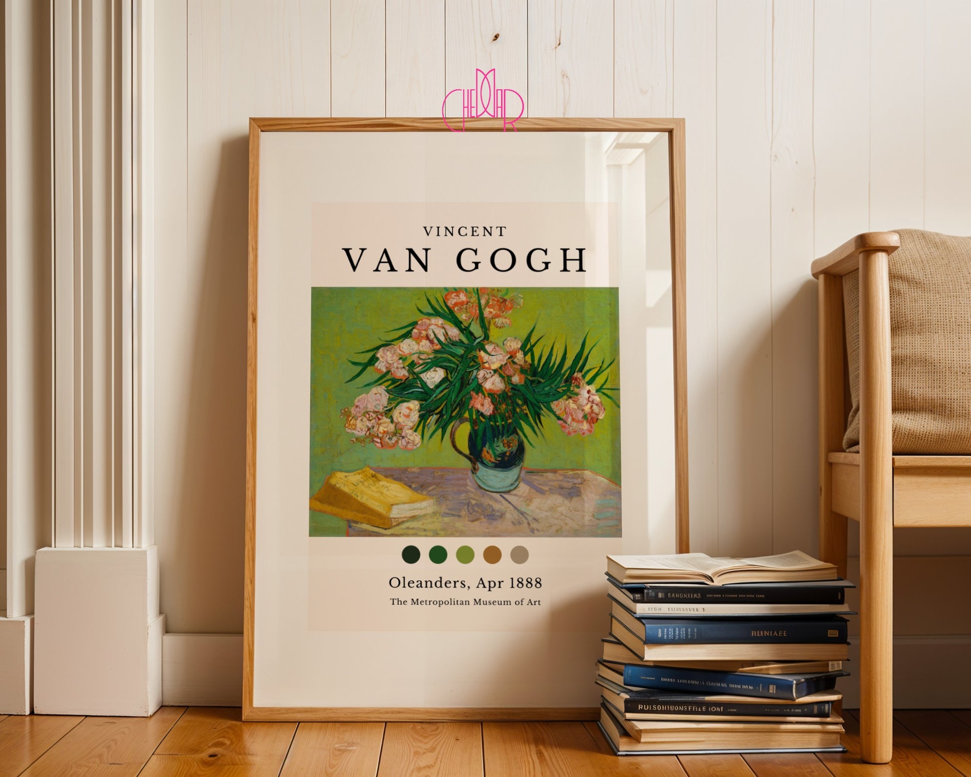 Vincent Van Gogh Oleanders poster, April 1888, Art Museum