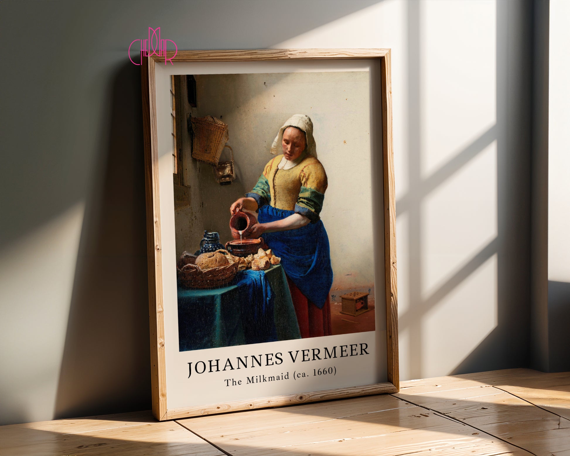 Johannes Vermmeer The Milk Made poster classic art, Vintage