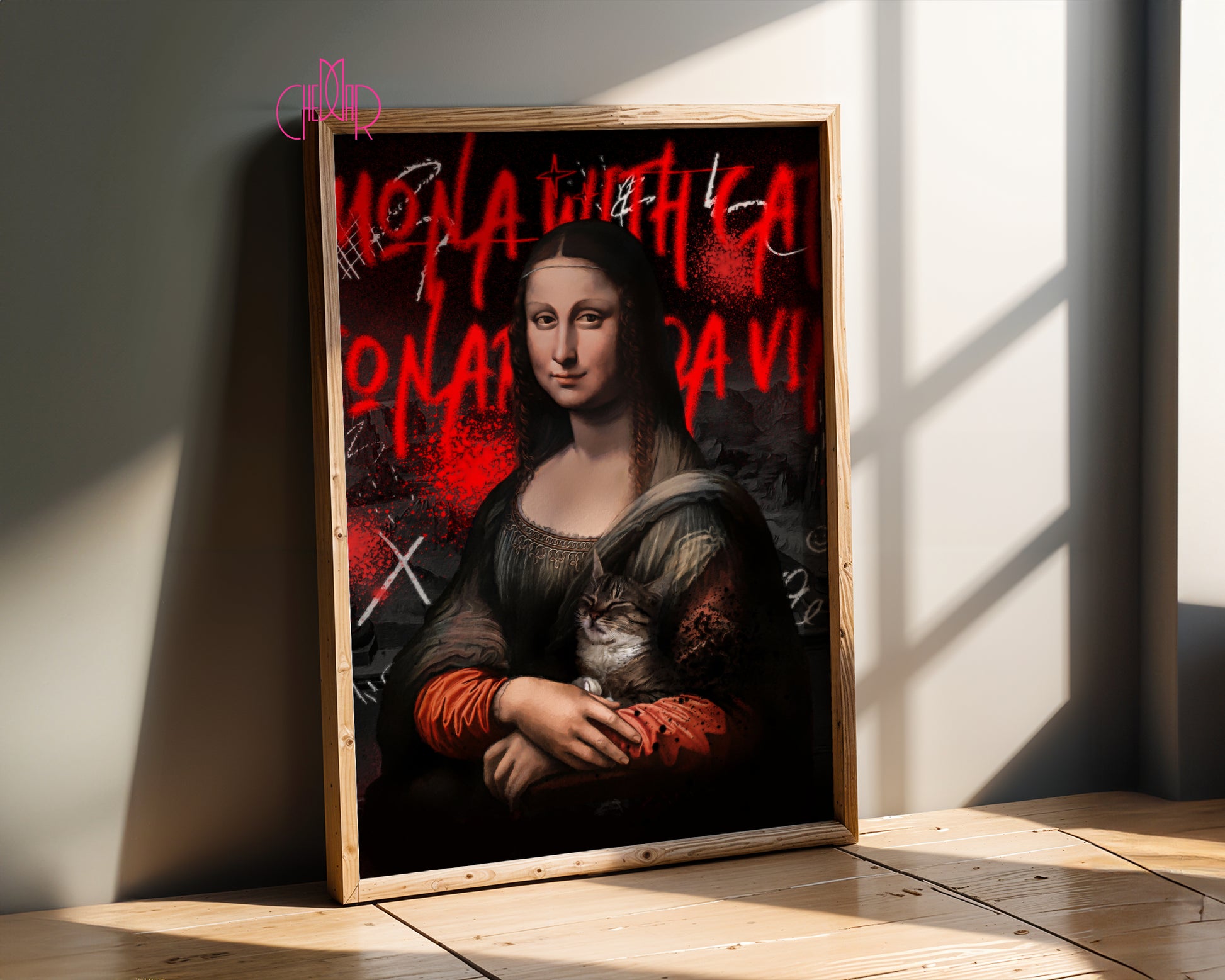 Avant-Garde Poster "Mona Lisa", contemporary art, avant-garde art