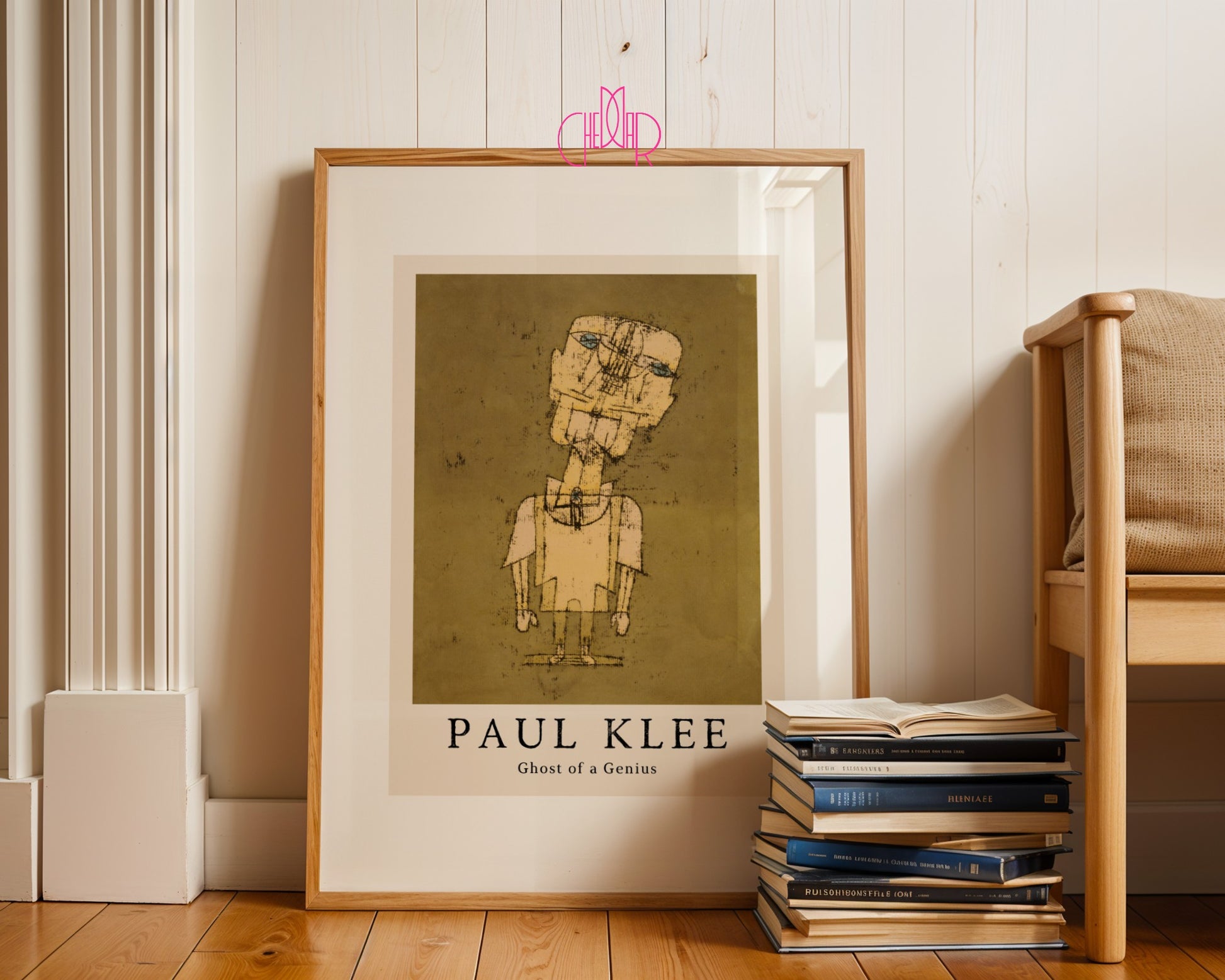 Paul Klee poster The Spirit of Genius, cubism, abstraction, contemporary art