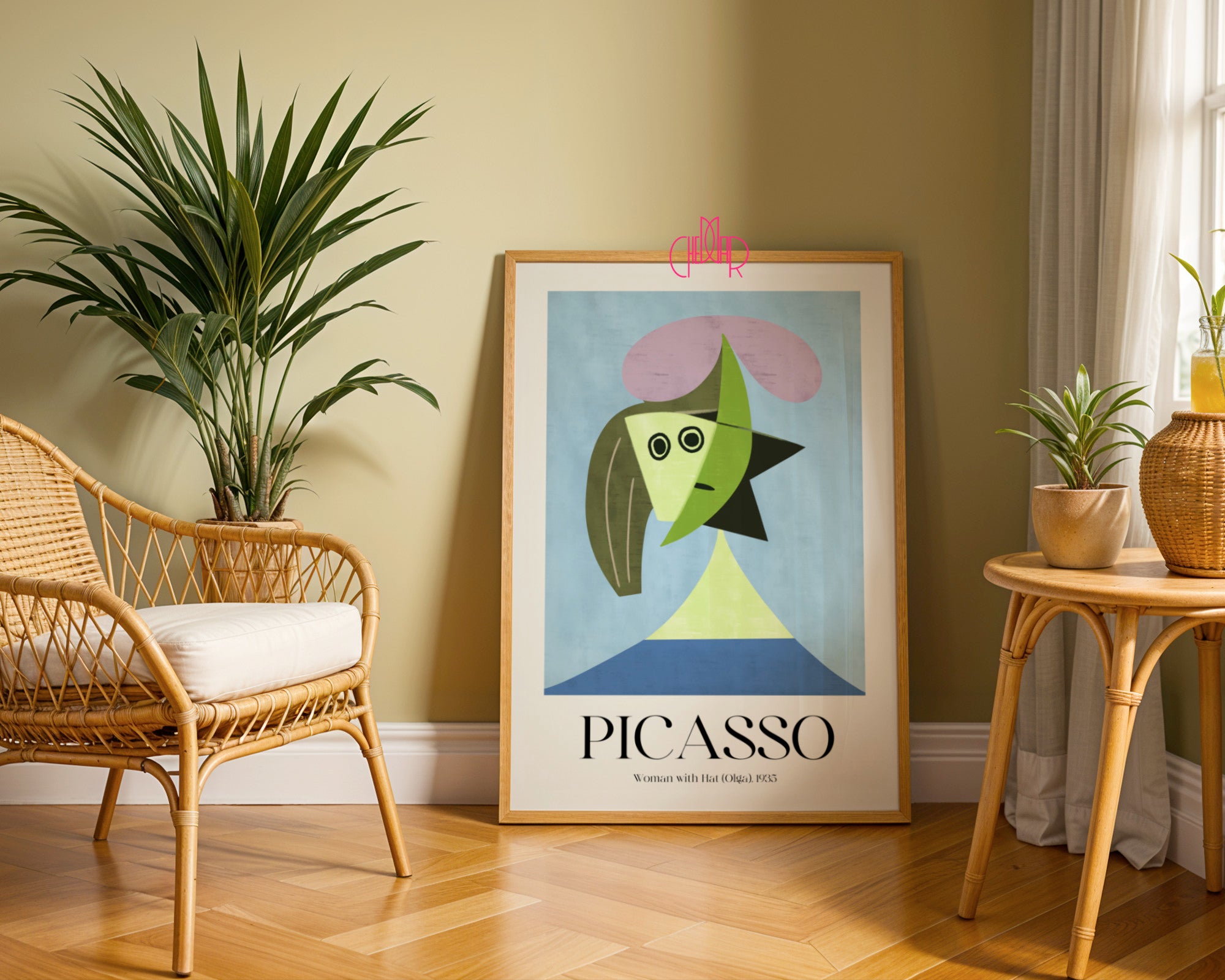 Picasso – Woman with Hat (Olga) 1935 | Surrealist Gallery Poster Geometric abstraction and the melancholy of the muse