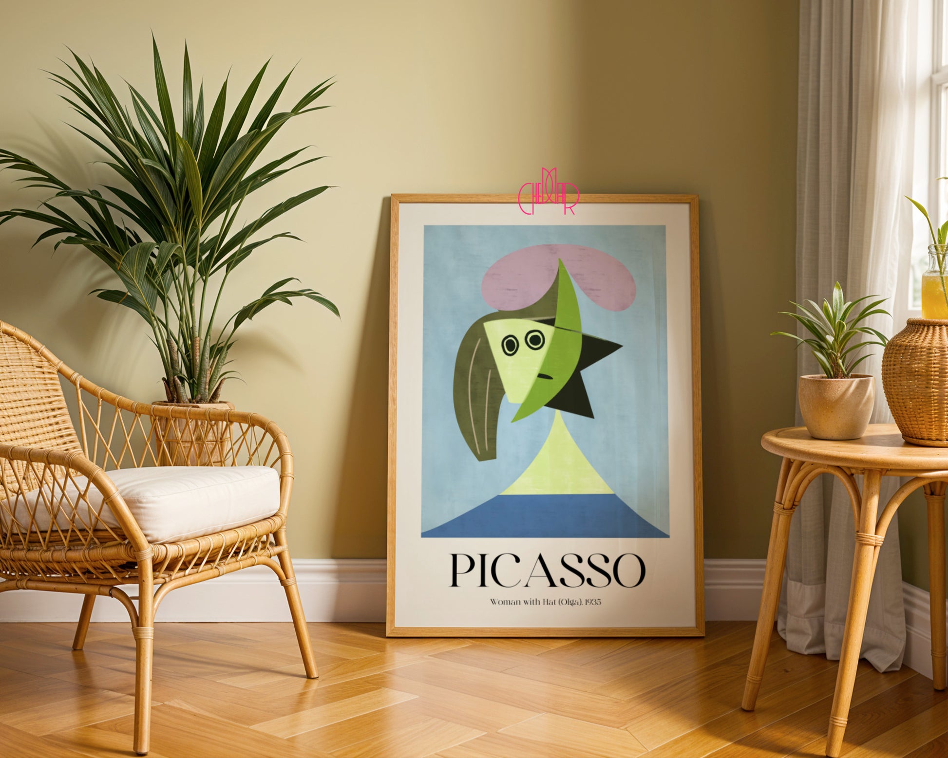 Picasso – Woman with Hat (Olga) 1935 | Surrealist Gallery Poster Geometric abstraction and the melancholy of the muse