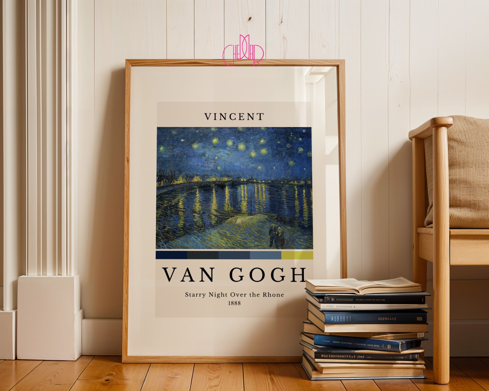 Poster Vincent Van Gogh Starry Night over the Rhone 1888, Art,