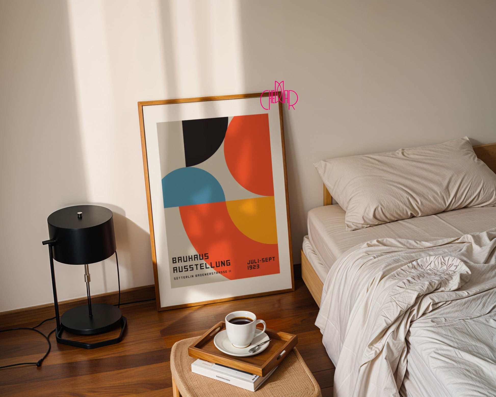 Bauhaus Poster 1923, Abstract, Vintage, Retro, Wall Decoration 