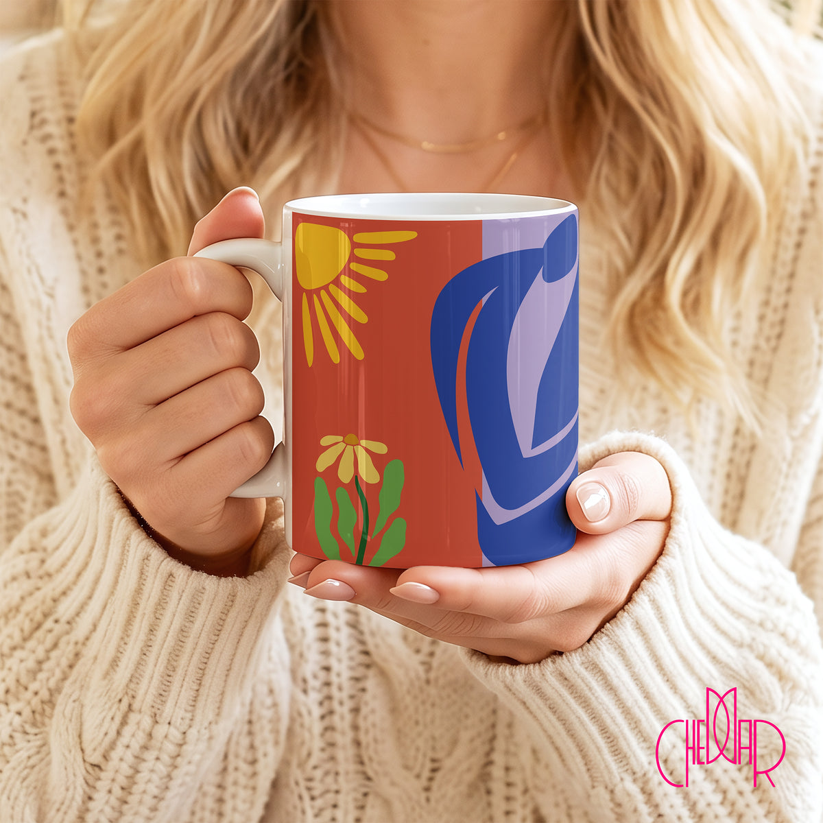 Henri Matisse Cut-Outs Composition - Ceramic Art Mug | CheddarArt