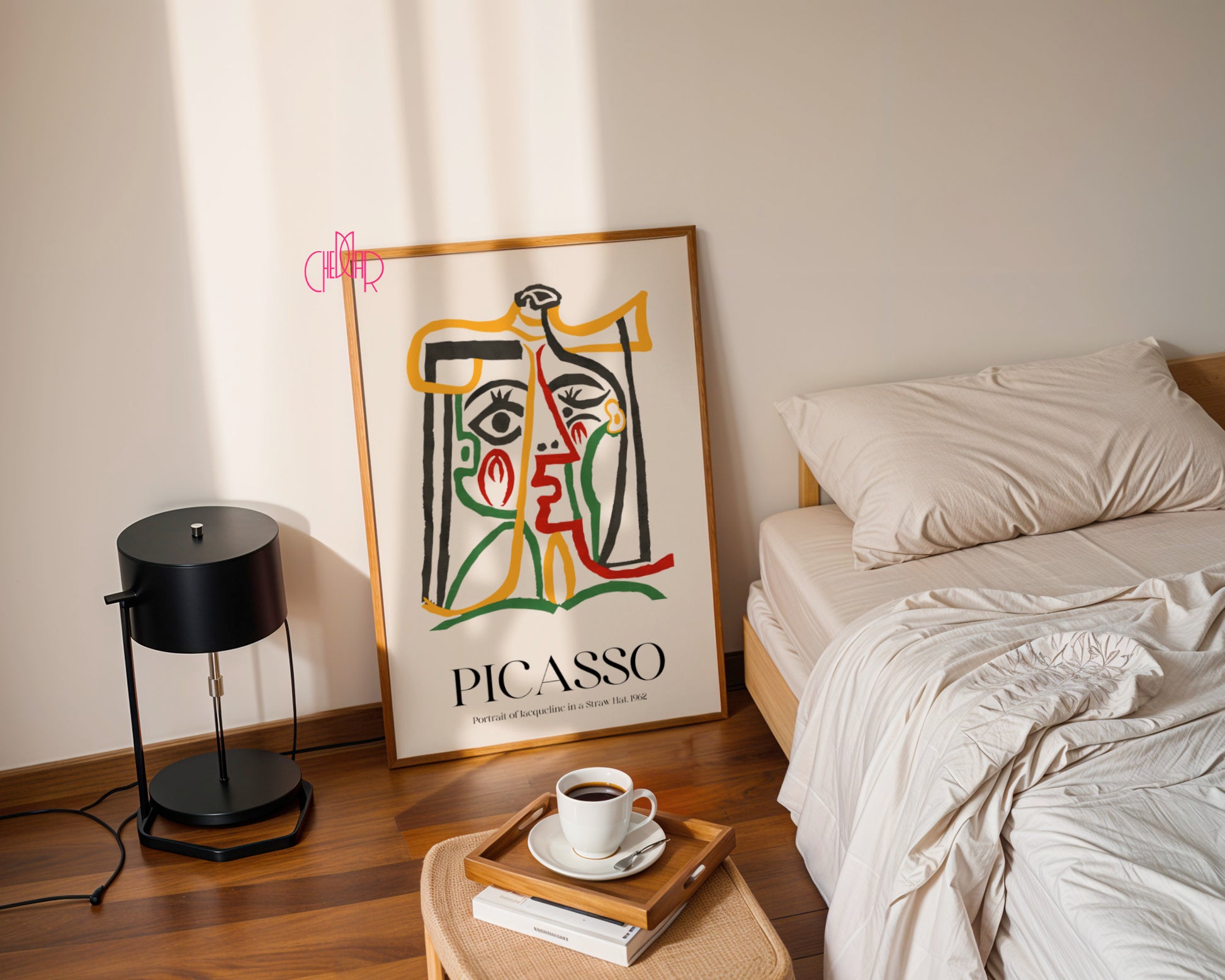 Picasso – Portrait of Jacqueline in a Straw Hat (1962) | Fauve Gallery Poster