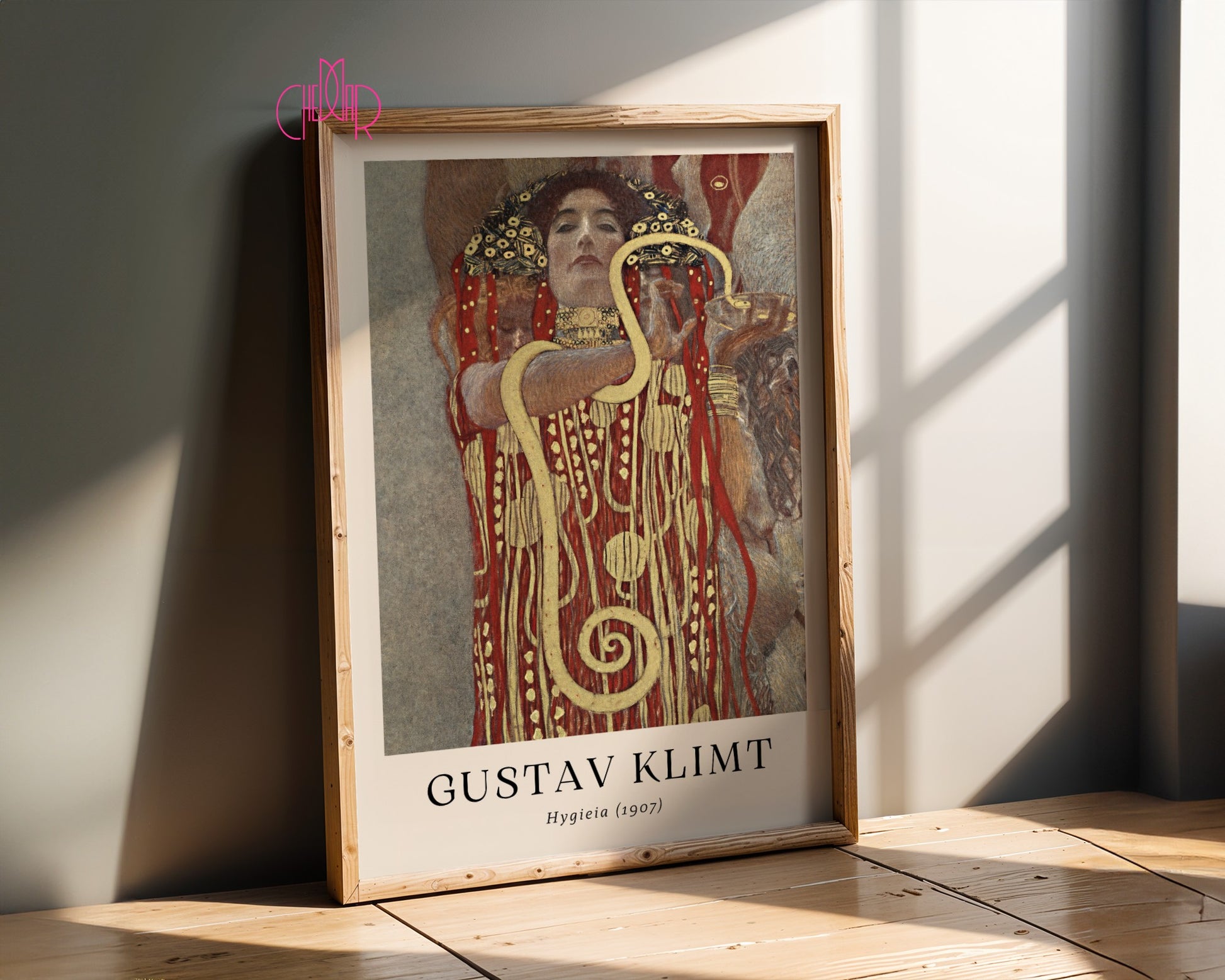 Gustav Klimt Hygieia poster, contemporary art, art nouveau