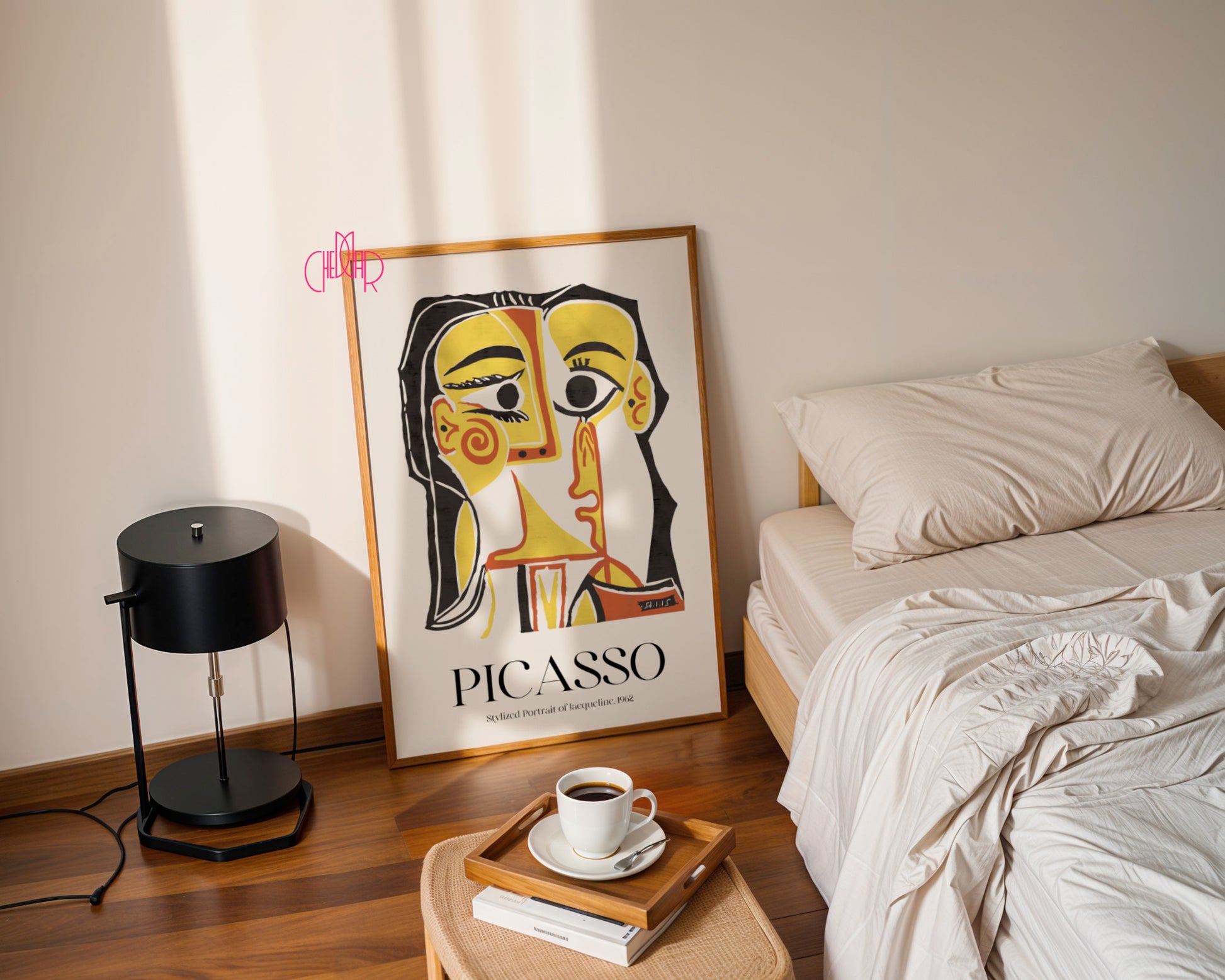 Picasso – Stylized Portrait of Jacqueline 1962 | Cubist Gallery Poster