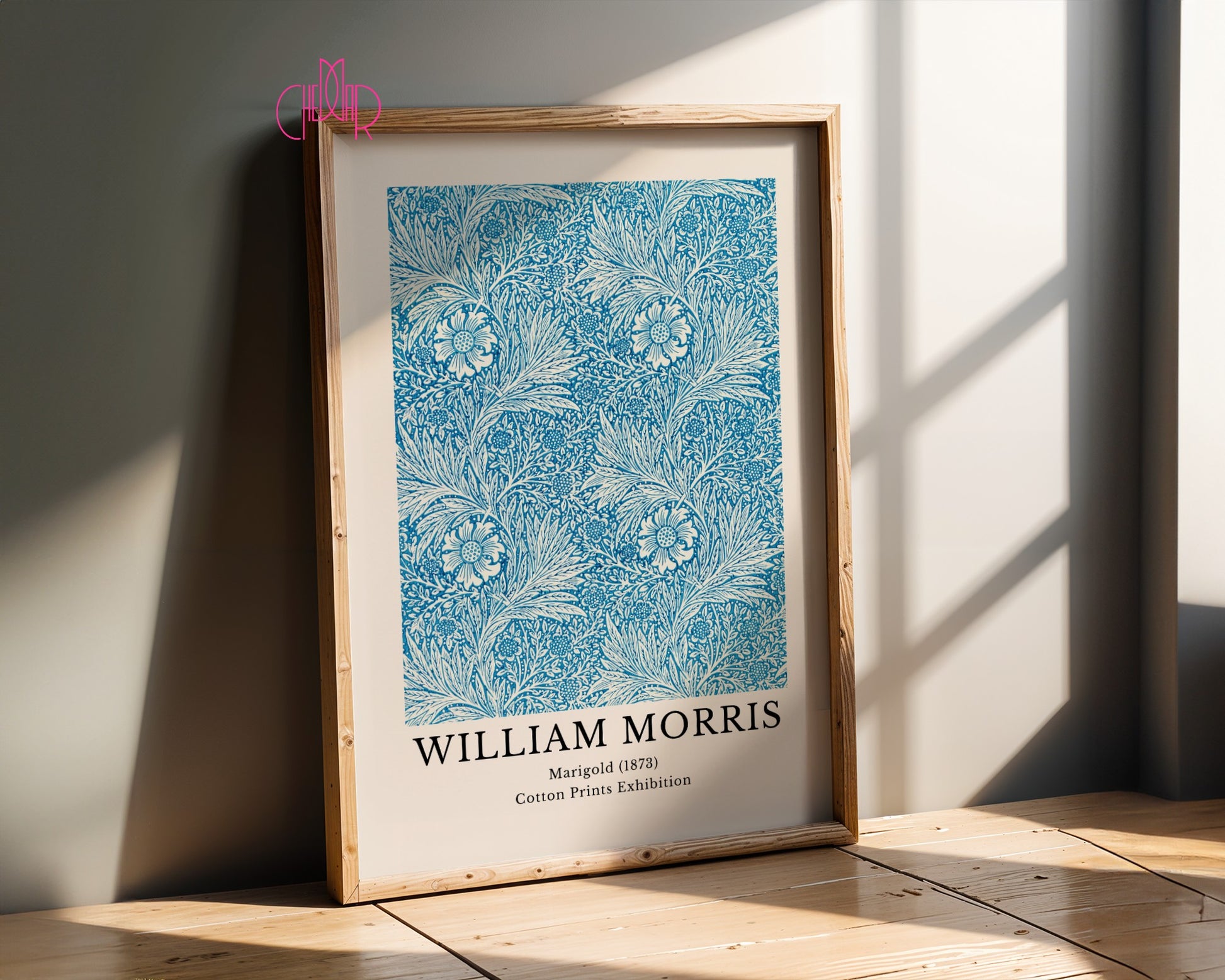 William Morris – Marigold, Cotton Print Exhibition 1873 poster