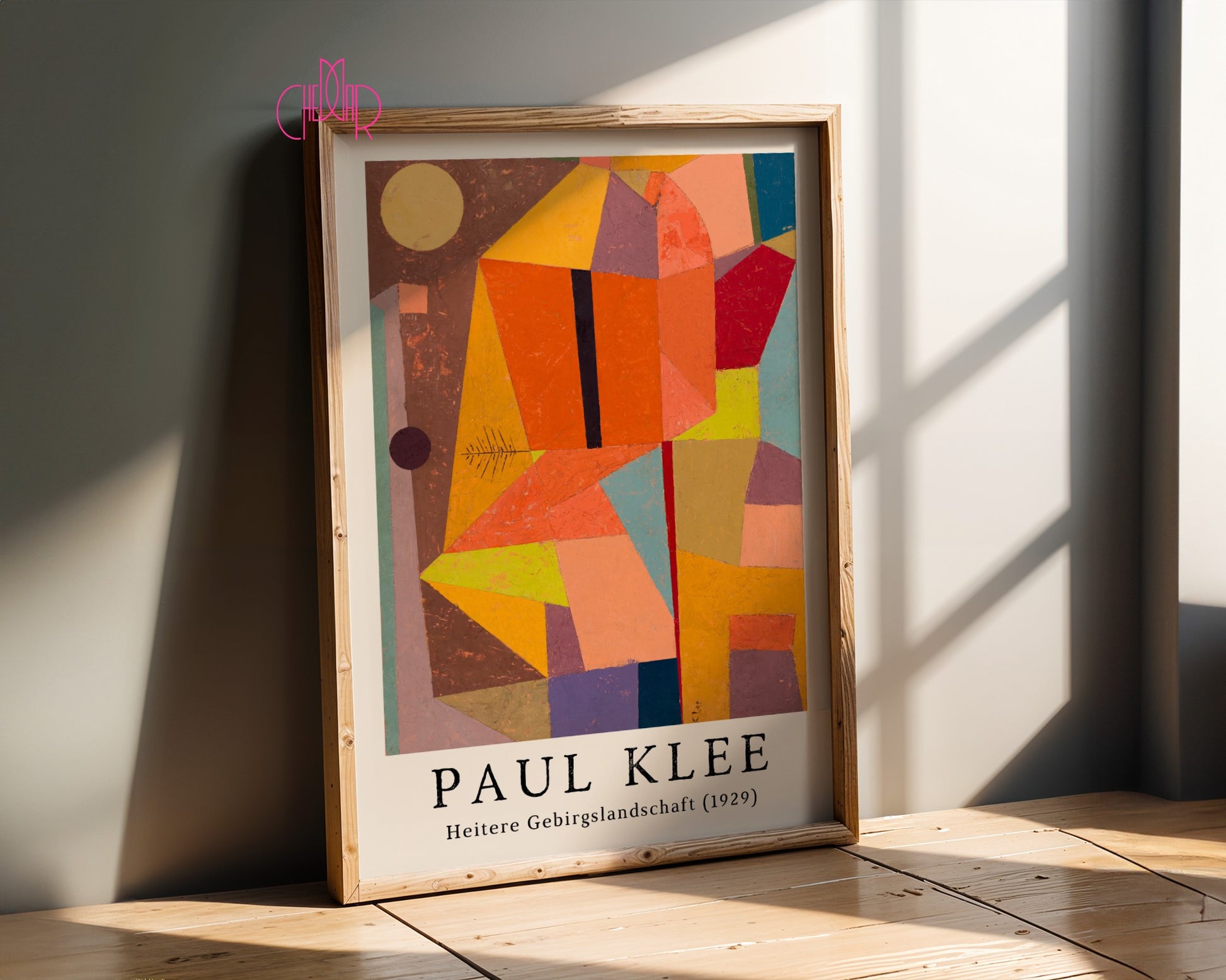 Poster Paul Klee Heitere Gebirgslandschaft 1929, cubism, abstraction