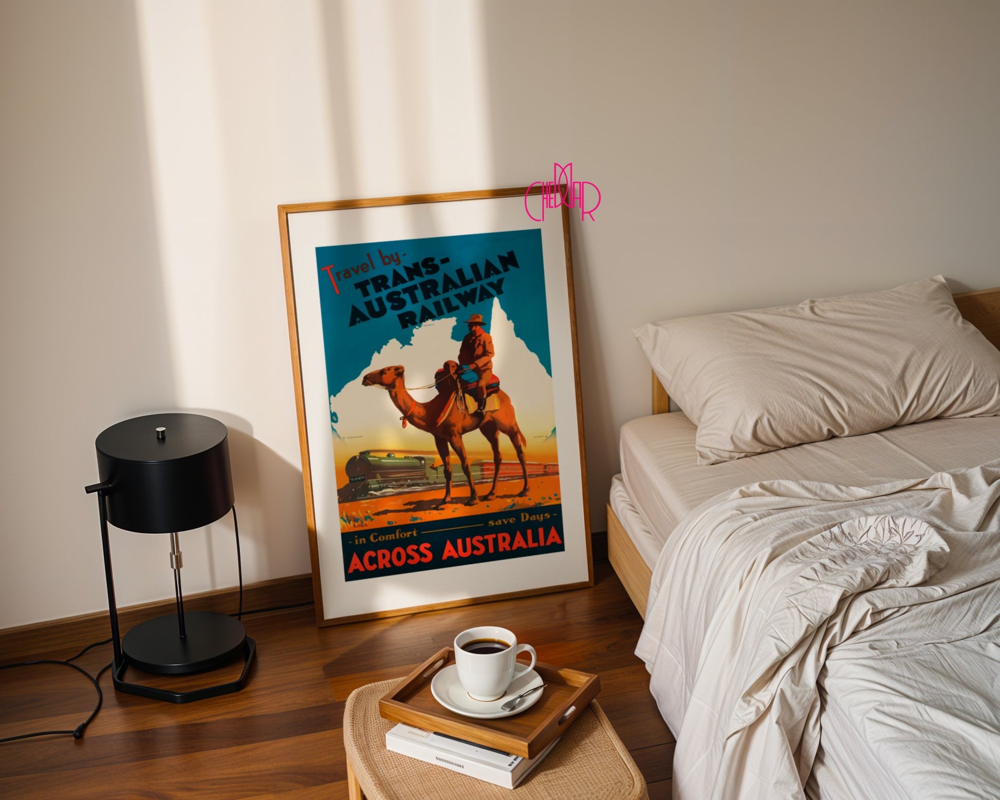 Trans Australian Railway Poster - A Journey Through Australia, Vintage/Retro