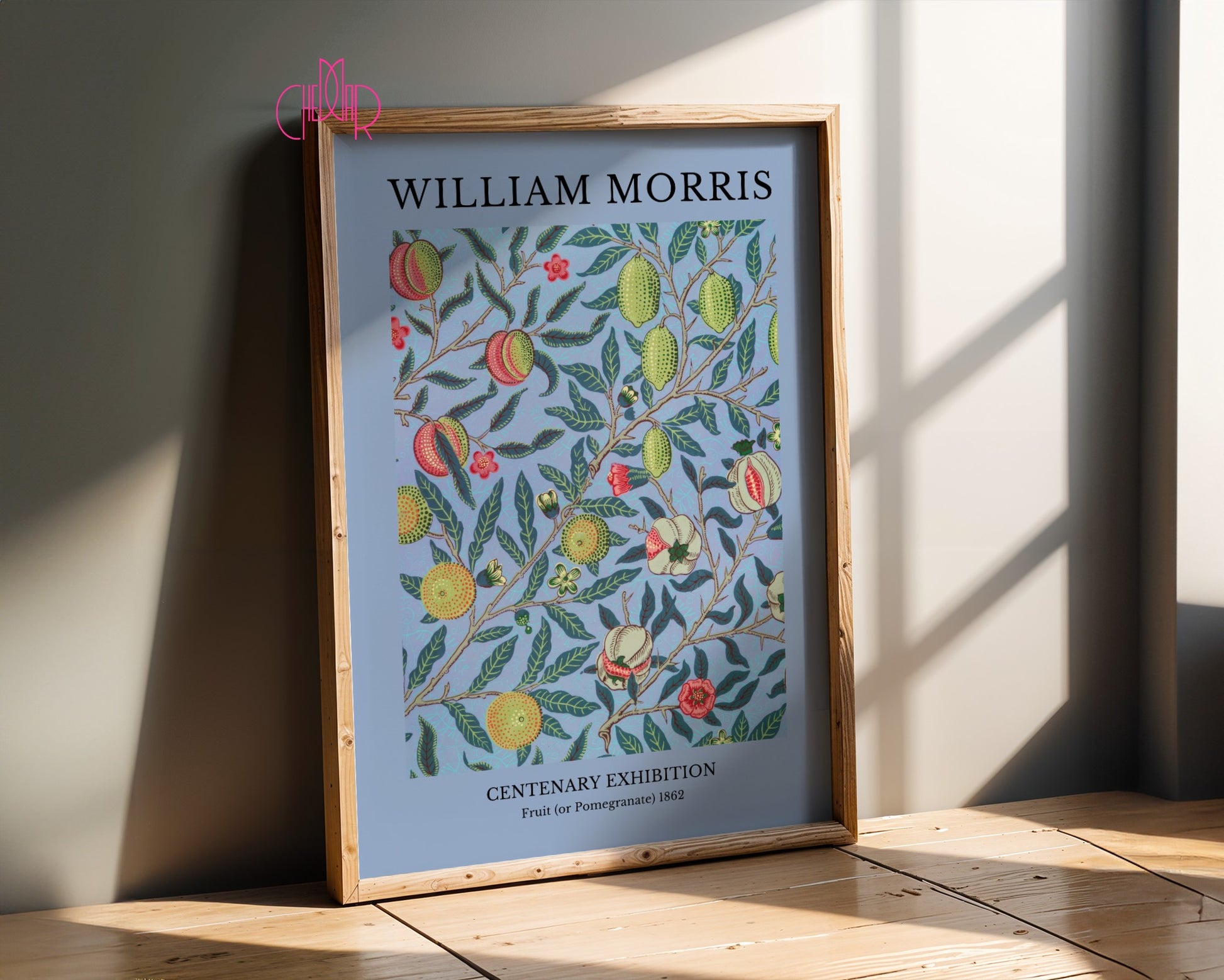 Poster William Morris – Centenary Exhibition, Fruit (Pomegranate) 1862