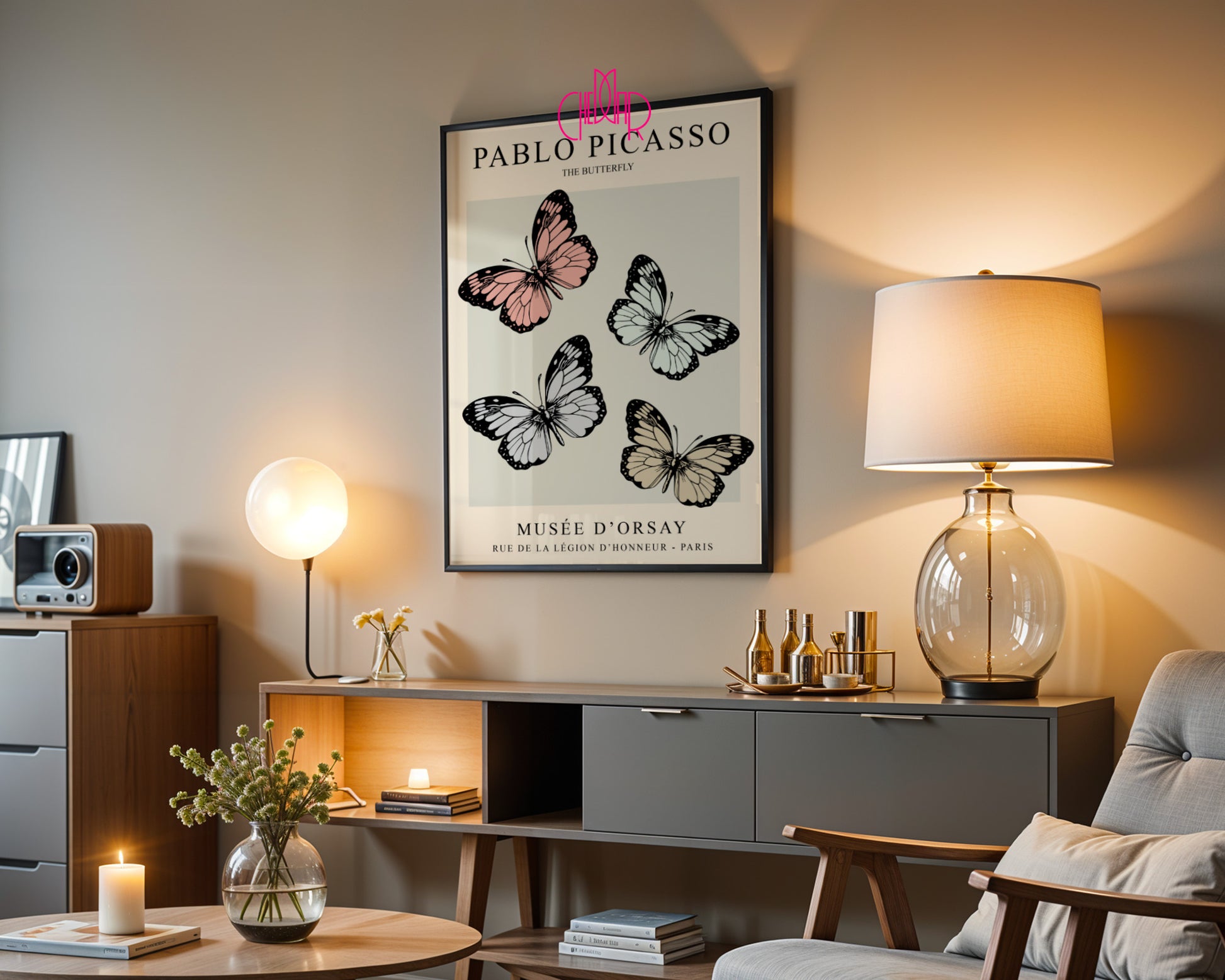 Pablo Picasso – The Butterfly Musée d’Orsay Exhibition Poster
