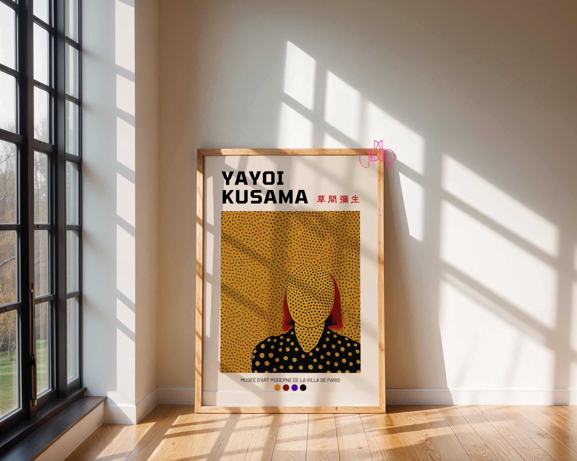 Yayoi Kusama – Yellow Infinity Dots: Mesmerizing Self-Portrait
